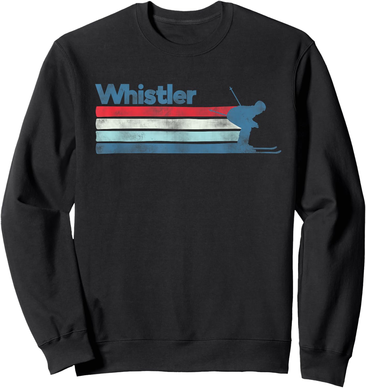 Whistler Canada Retro Ski Sweatshirt - Sweatshirt | Black
