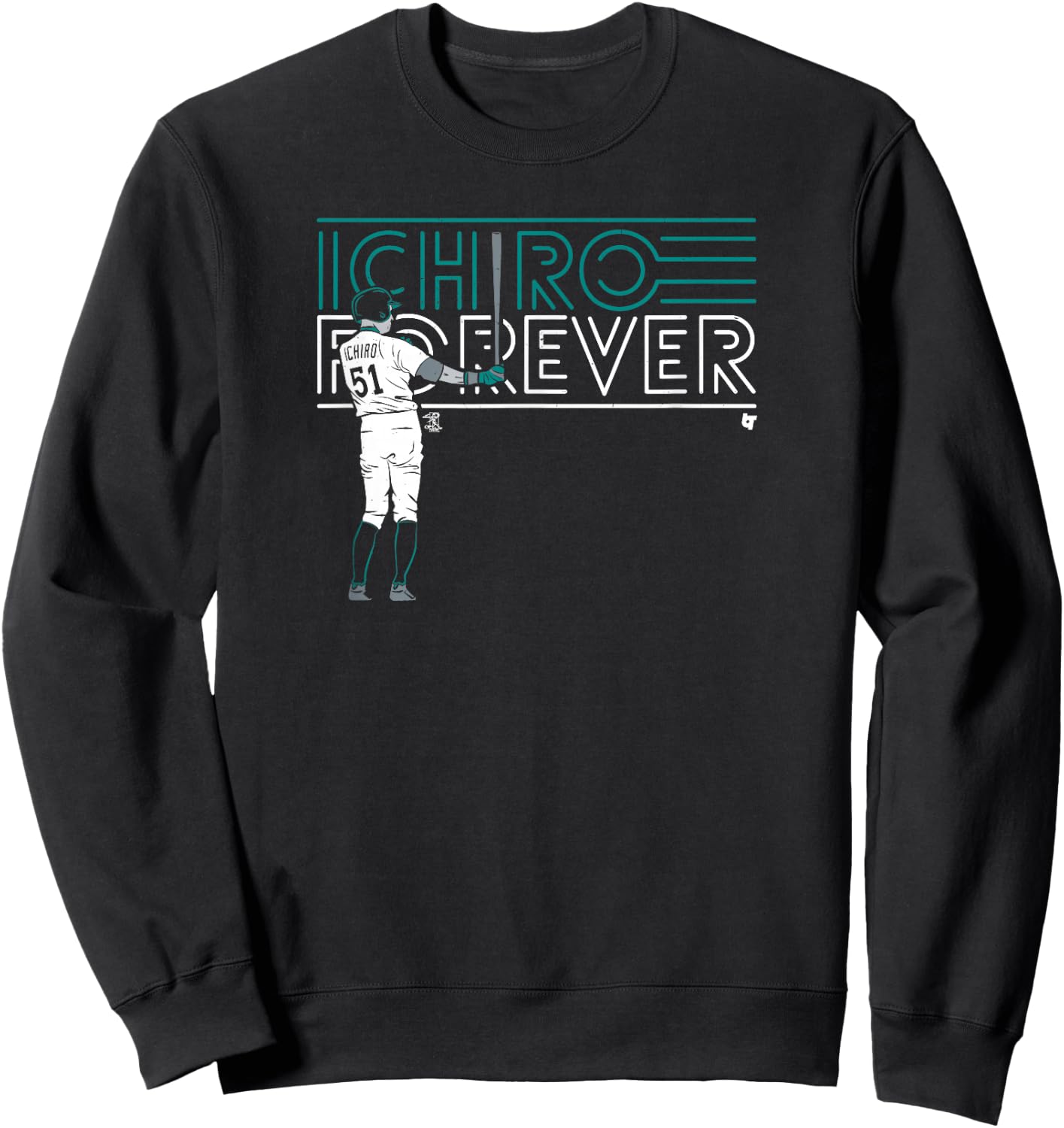 Ichiro Suzuki - Ichiro Forever - Seattle Baseball Sweatshirt - Sweatshirt | Black