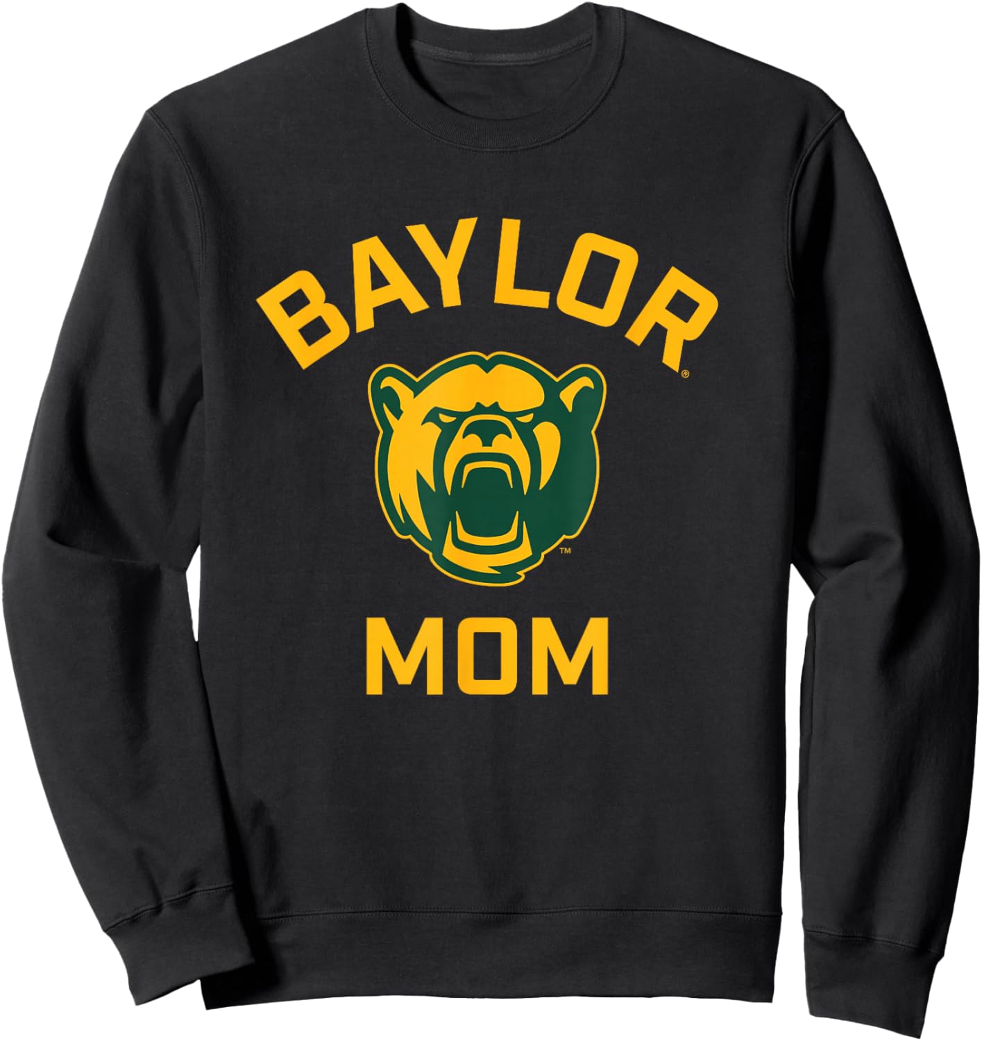 Baylor University Bears Arched Mom Sweatshirt - Sweatshirt | Black
