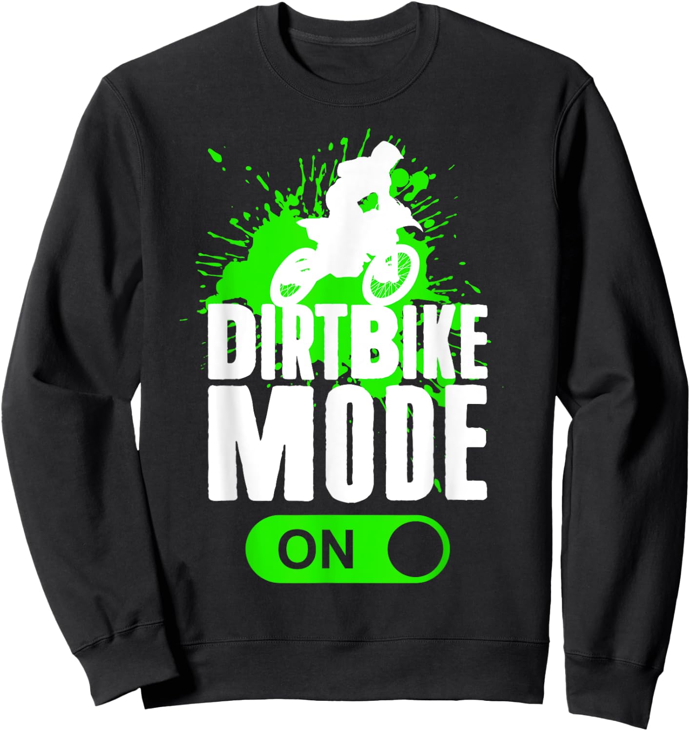 Motocross Dirt Bike Mode On Youth Supercross Racing Sweatshirt - Sweatshirt | Black