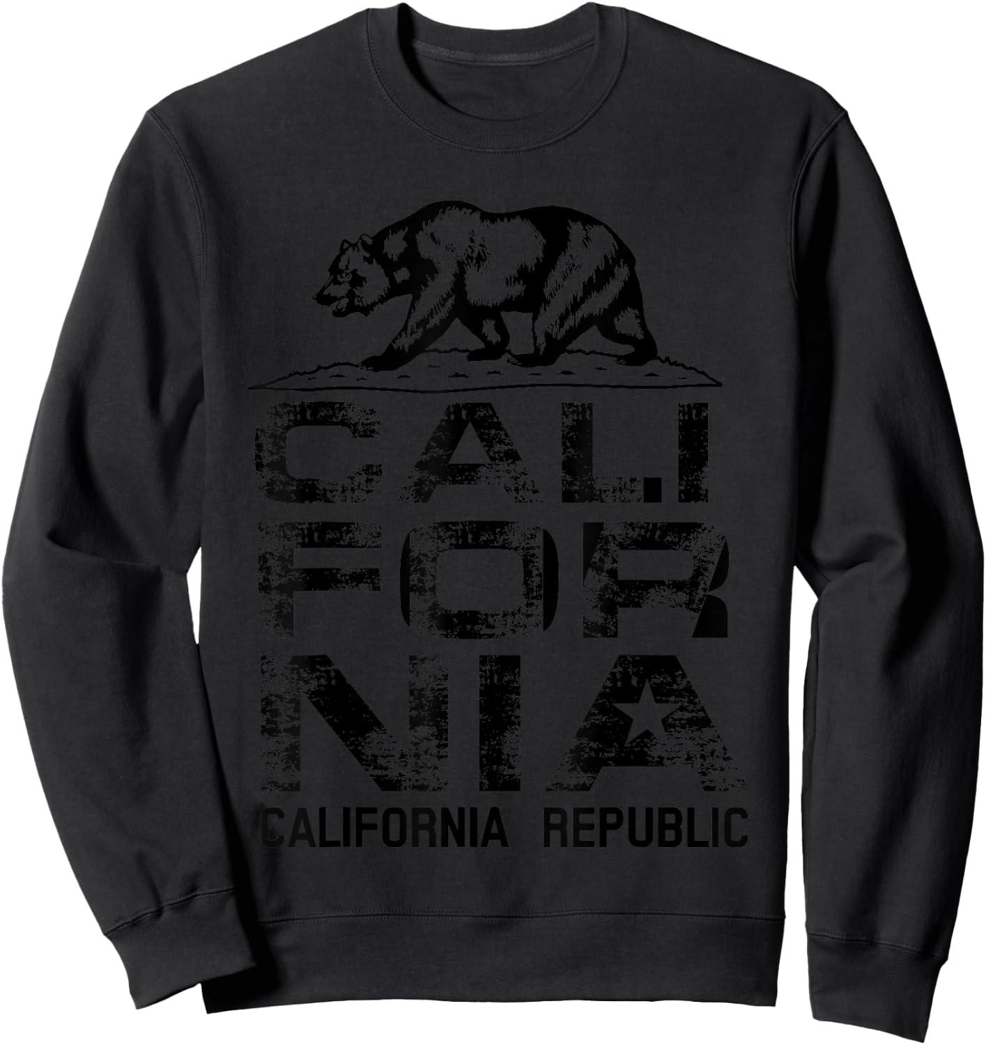 California Republic Shirt | Cute North Cali Lovers Gift Sweatshirt - Sweatshirt | Black