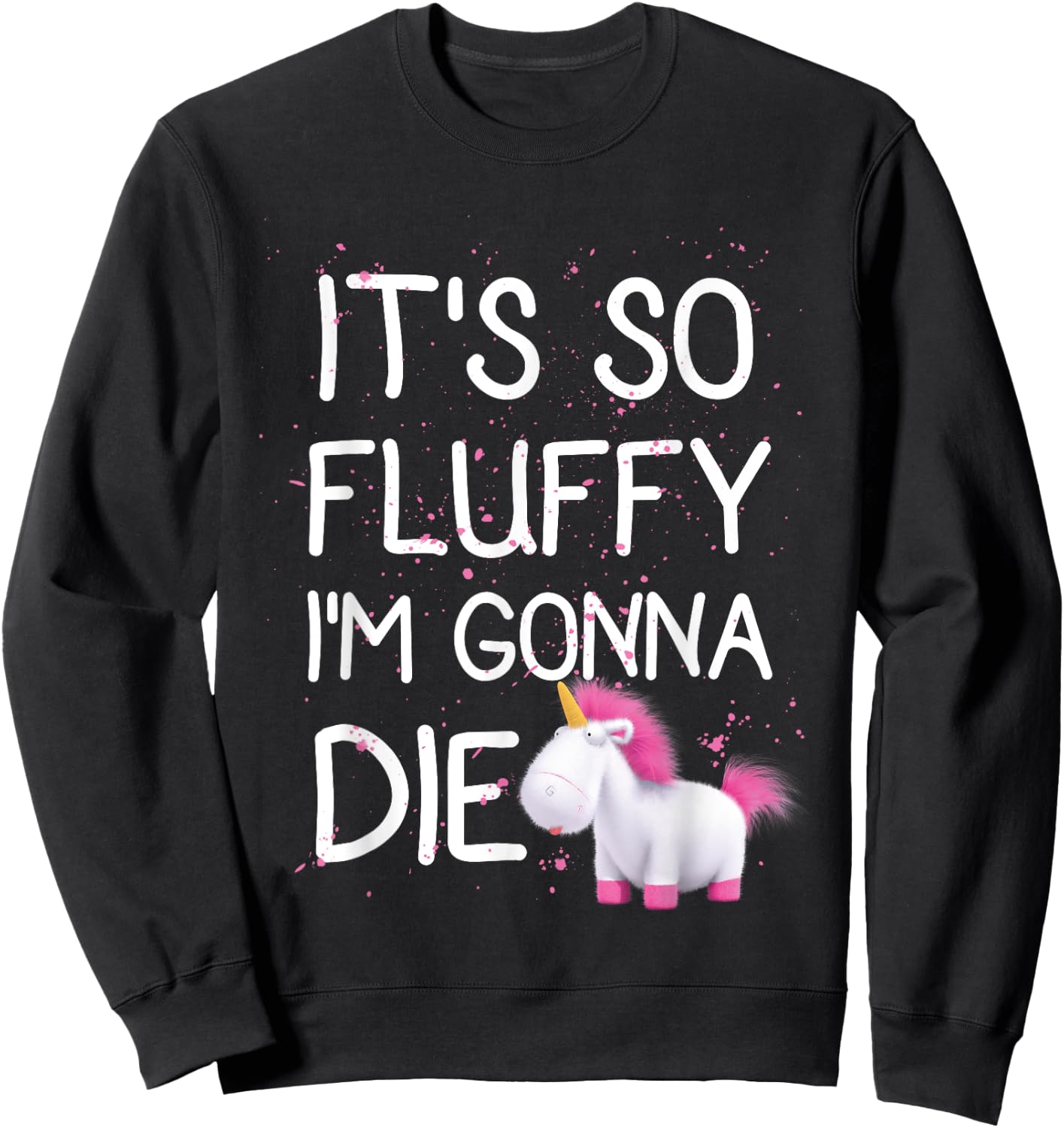 Despicable Me Minions It's So Fluffy Unicorn Graphic Sweatshirt - Sweatshirt | Black