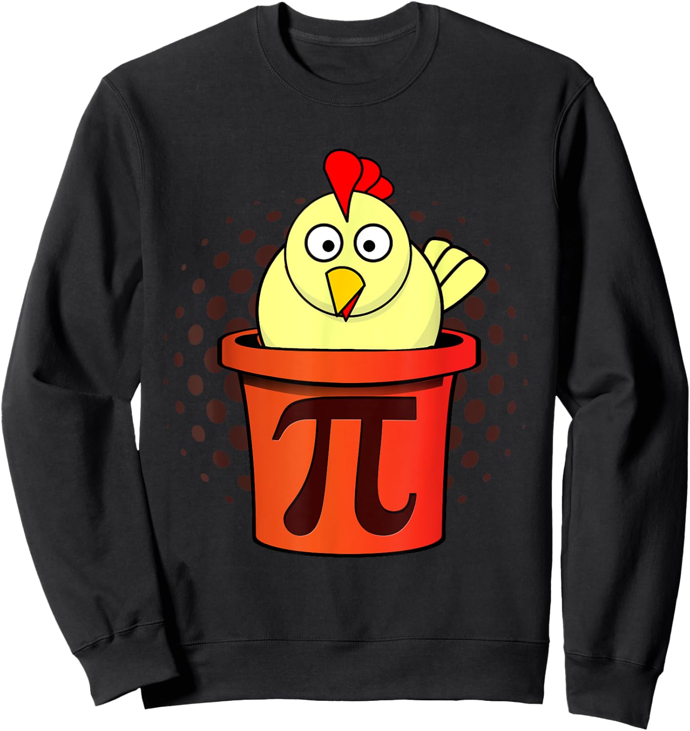 Chicken Pot Pie - Chicken Pot Pi Funny Math Joke Sweatshirt - Sweatshirt | Black