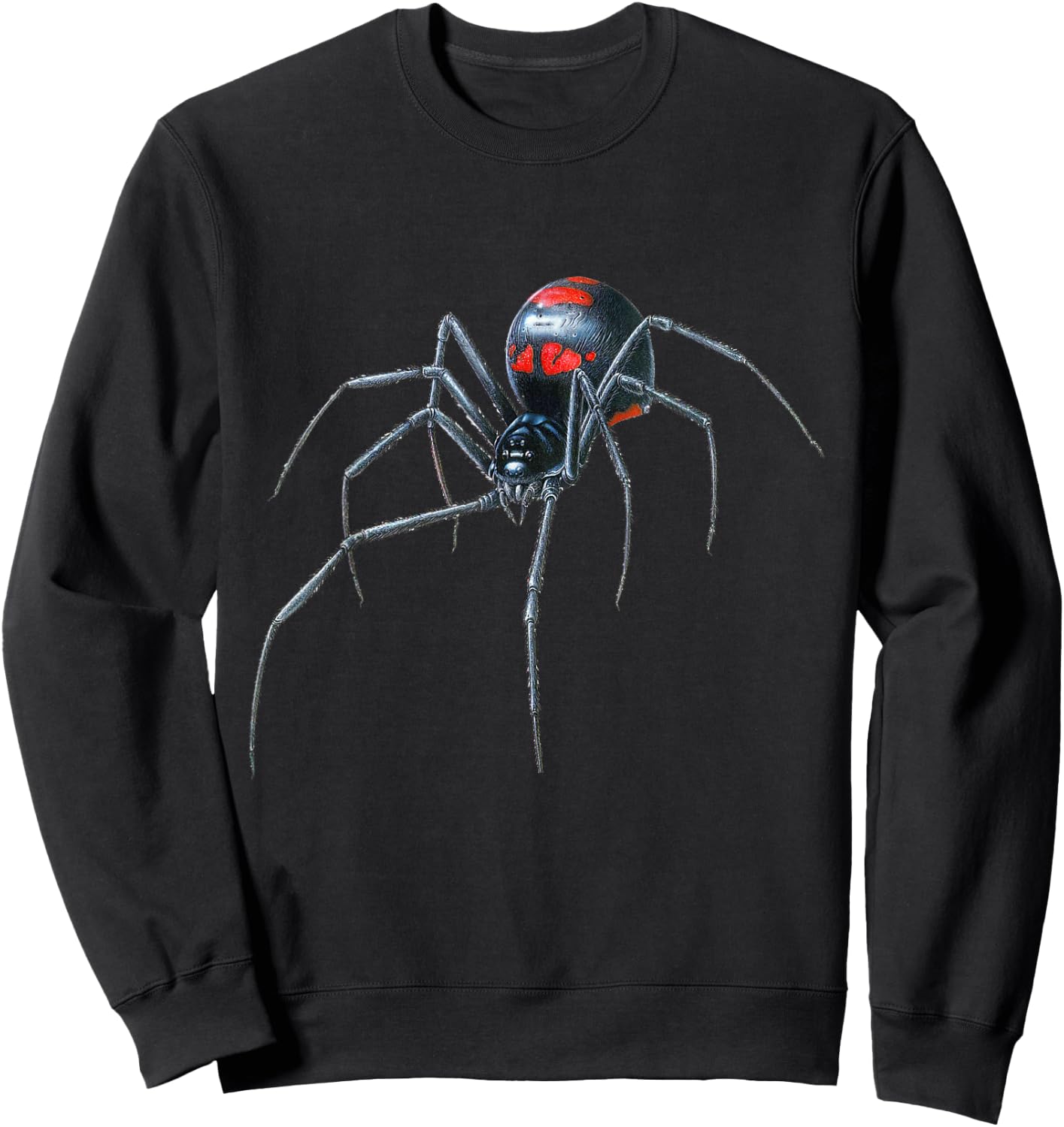 Scary looking Redback spider for Halloween! Sweatshirt - Sweatshirt | Black