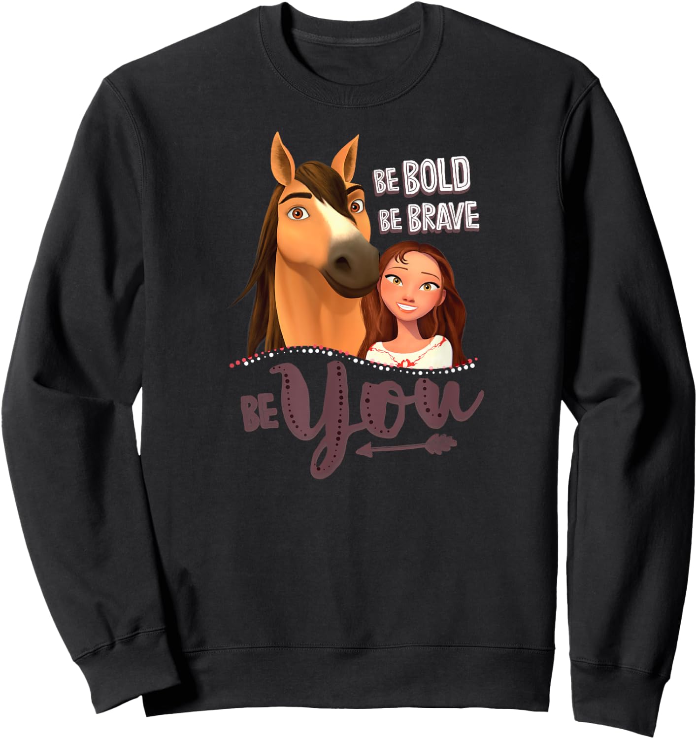 DreamWorks Spirit Riding Free Be You Sweatshirt - Sweatshirt | Black