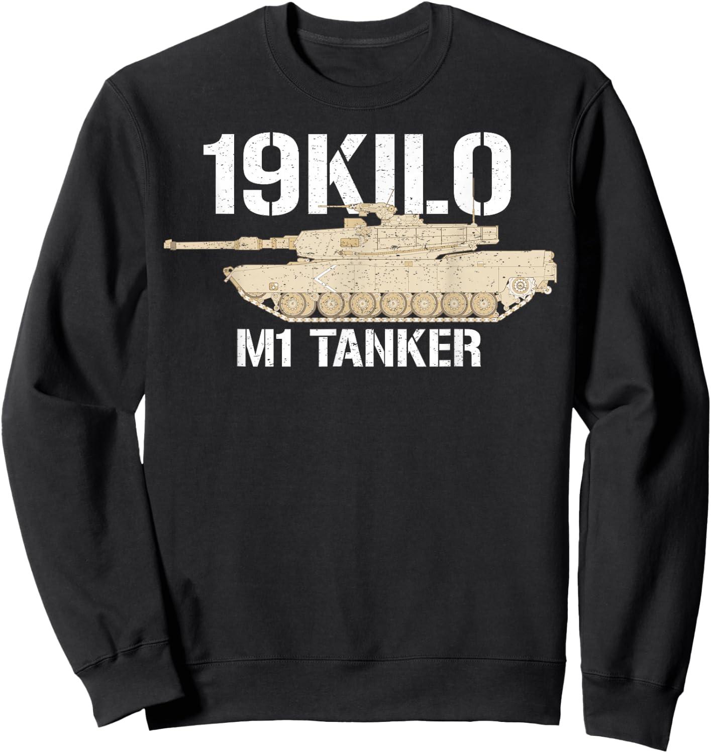 19KILO M1 Tanker Shirt Vintage Army Armor Branch MOS Sweatshirt - Sweatshirt | Black