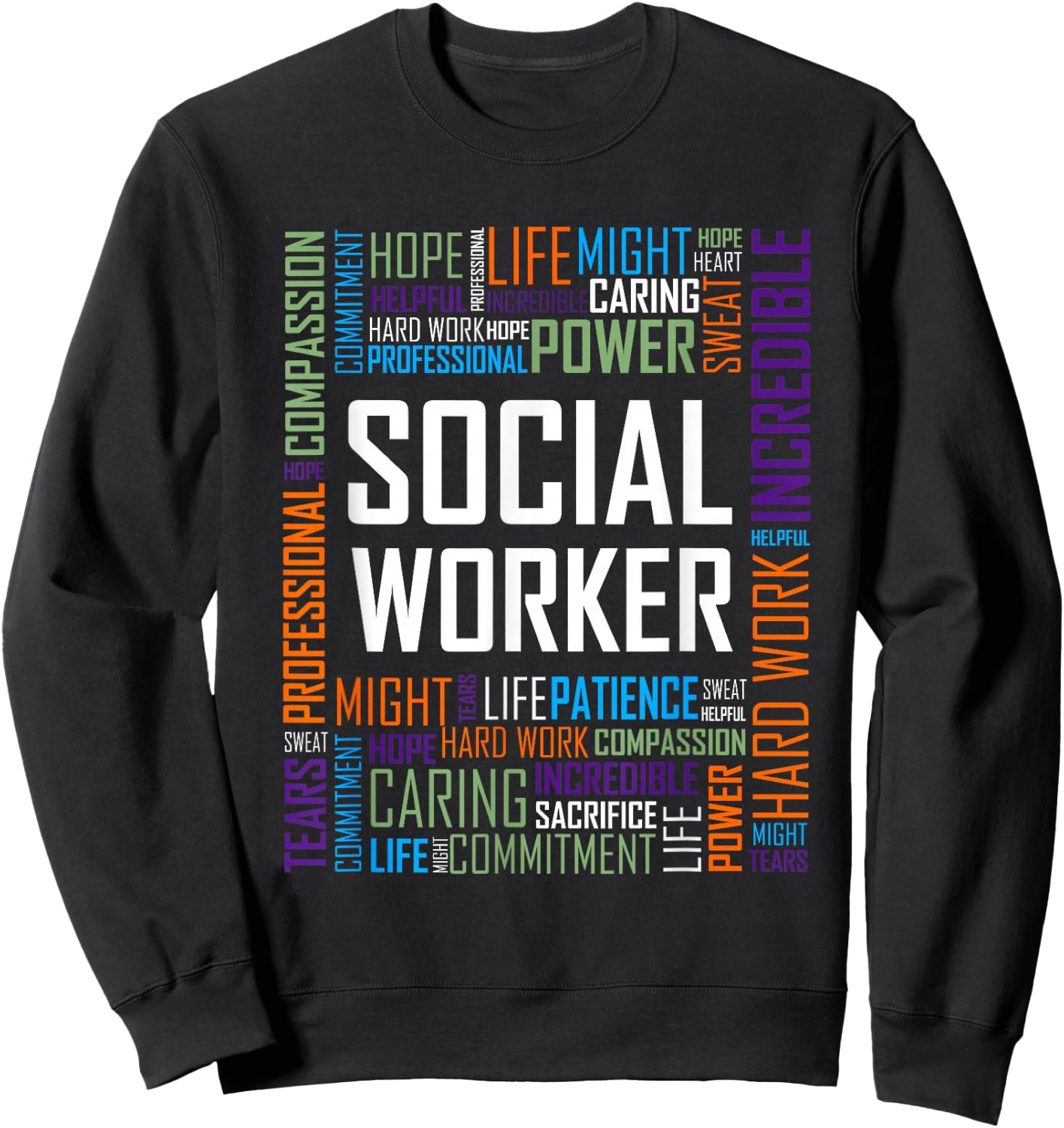 Social Worker Shirt and Men Gift Sweatshirt - Sweatshirt | Black