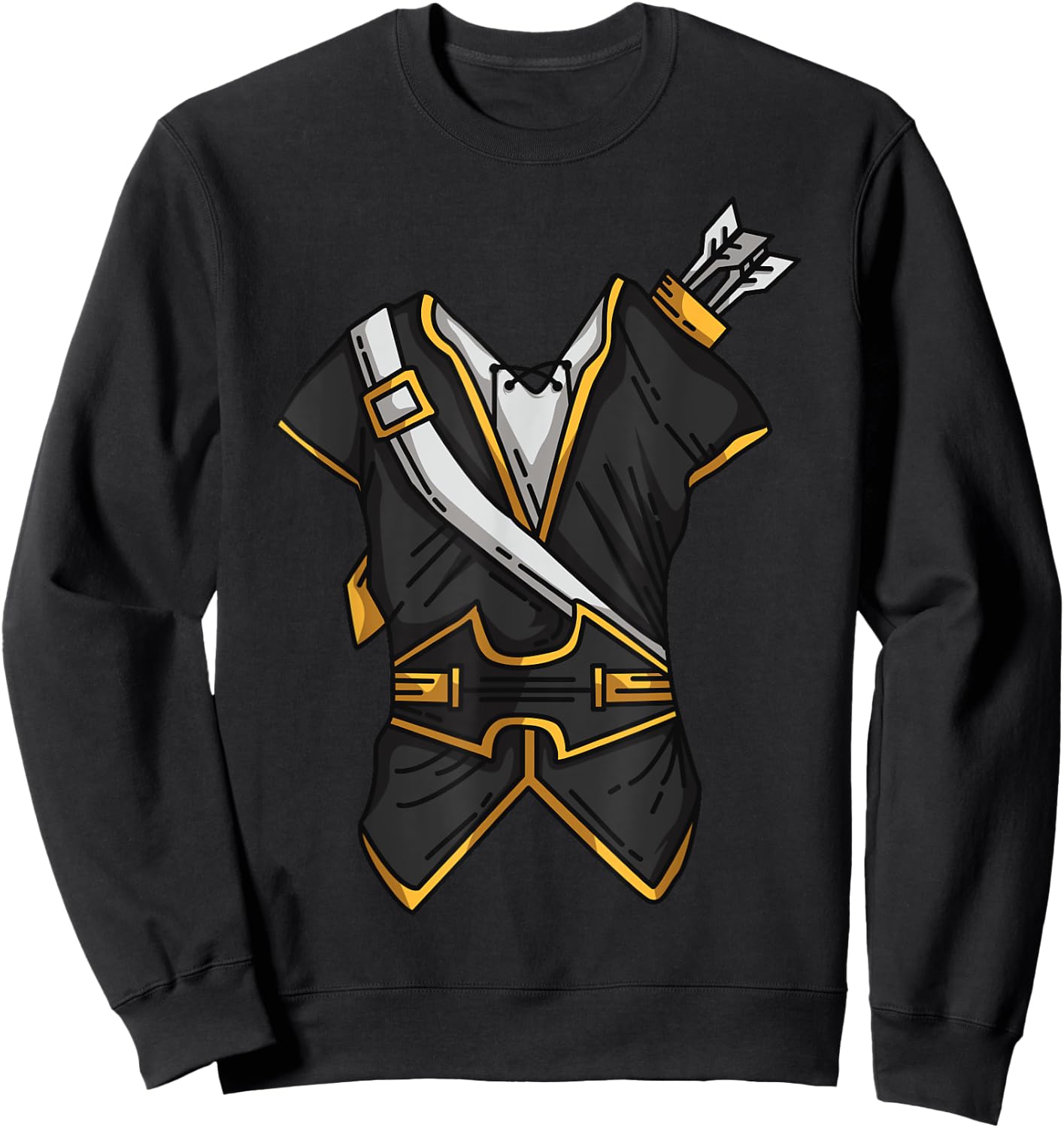 Huntsman Hunter Cool Lazy Easy Cosplay Halloween Costume Sweatshirt - Sweatshirt | Black