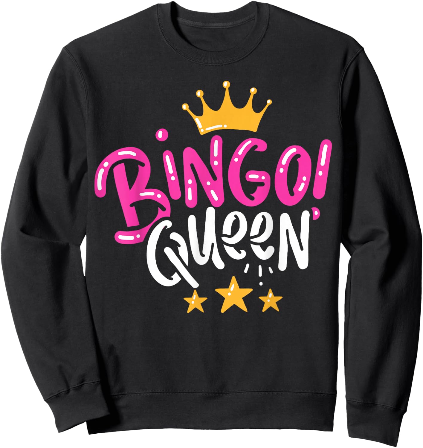 Bingo Gift Queen Sweatshirt - Sweatshirt | Black