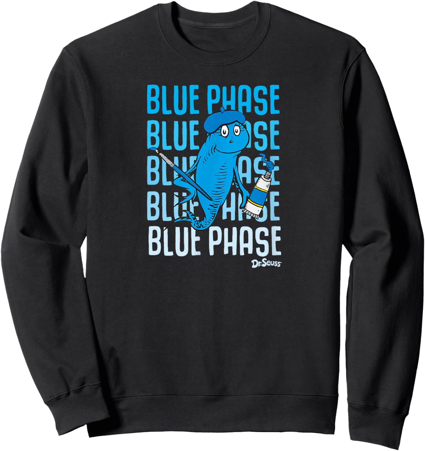 Dr. Seuss Blue Phase Sweatshirt - Sweatshirt | Black