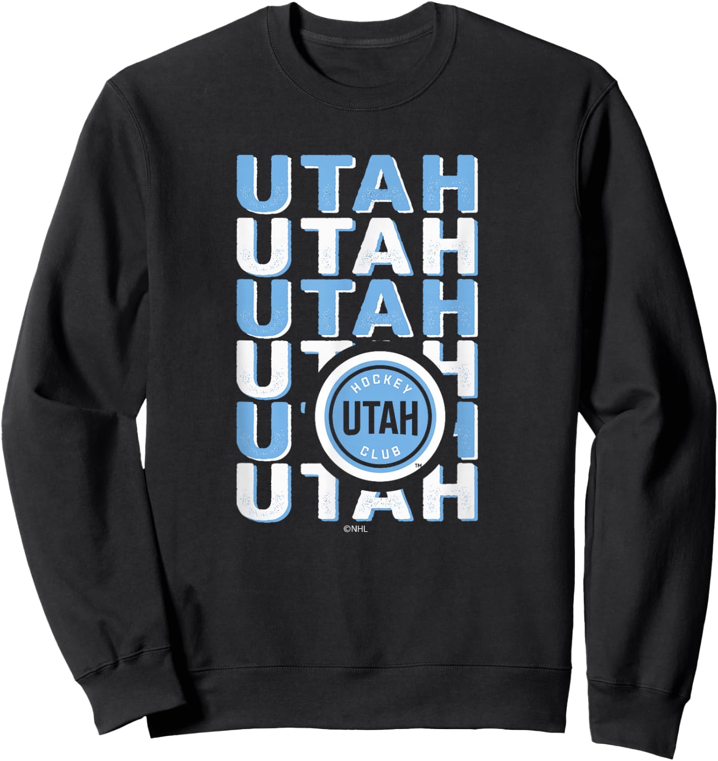 Utah Hockey Club Repeat Black Officially Licensed Sweatshirt - Sweatshirt | Black