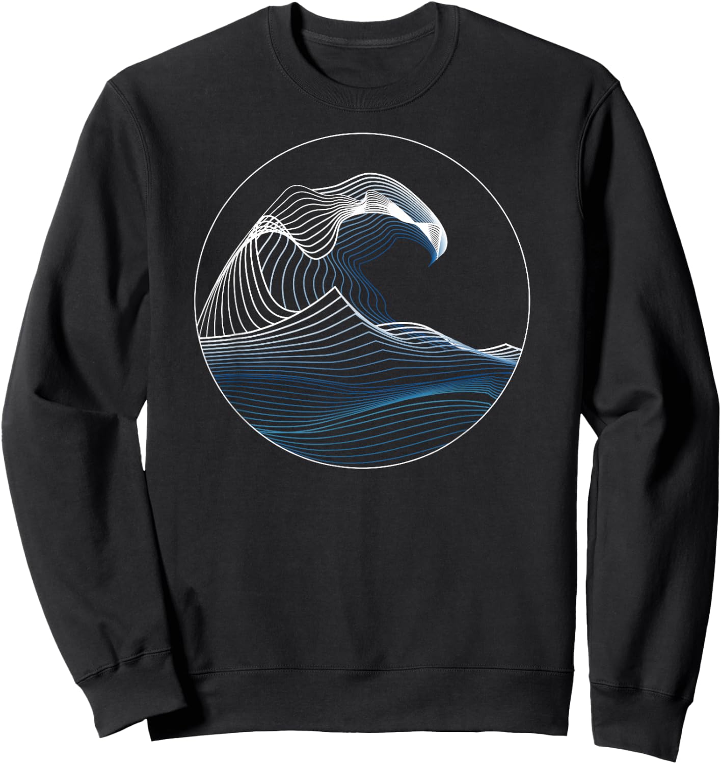 Great Wave of Music Hokusai off Kanagawa Japanese Art Sweatshirt - Sweatshirt | Black
