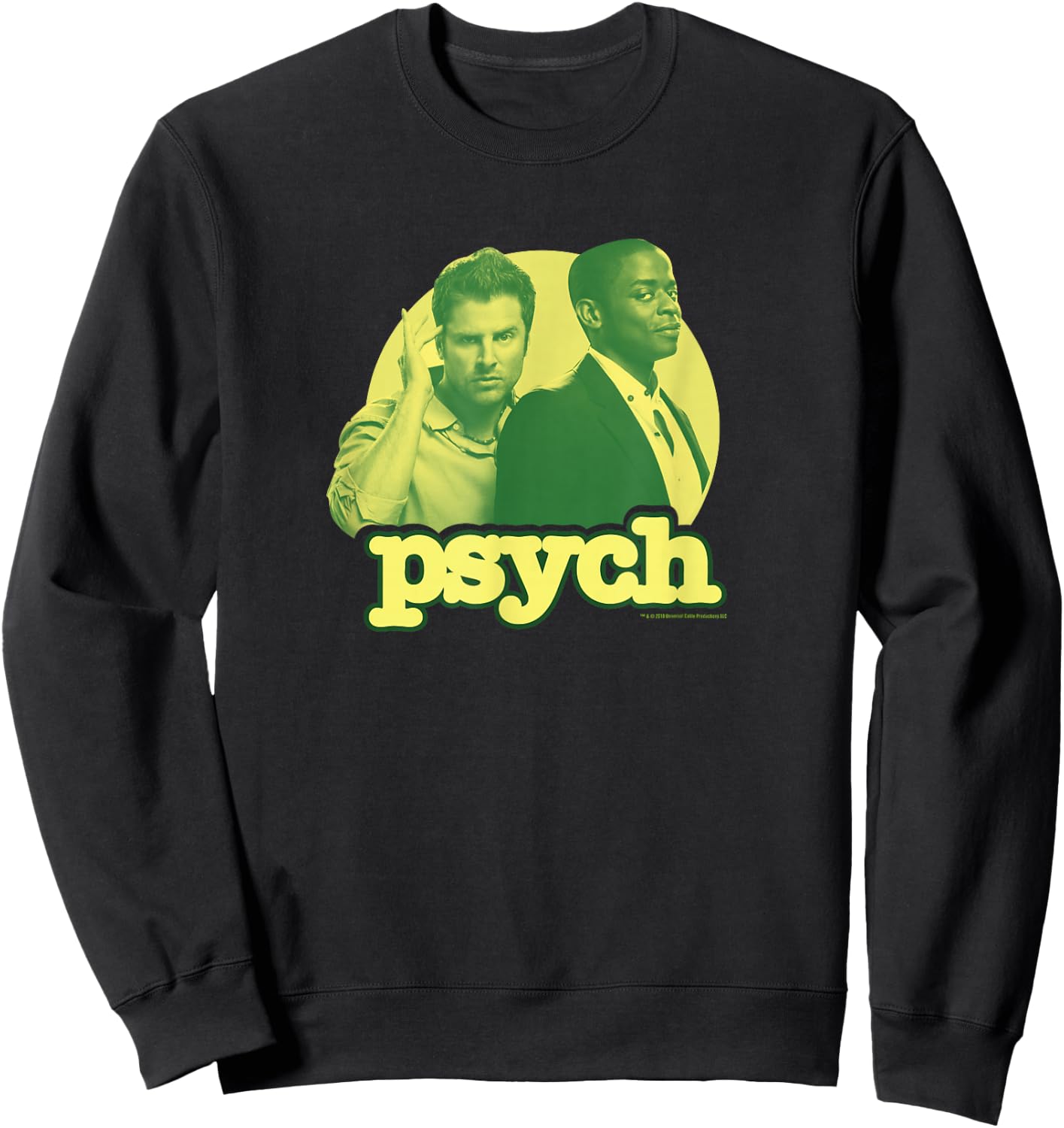 Psych Shawn Spencer and Gus Standard Sweatshirt - Sweatshirt | Black
