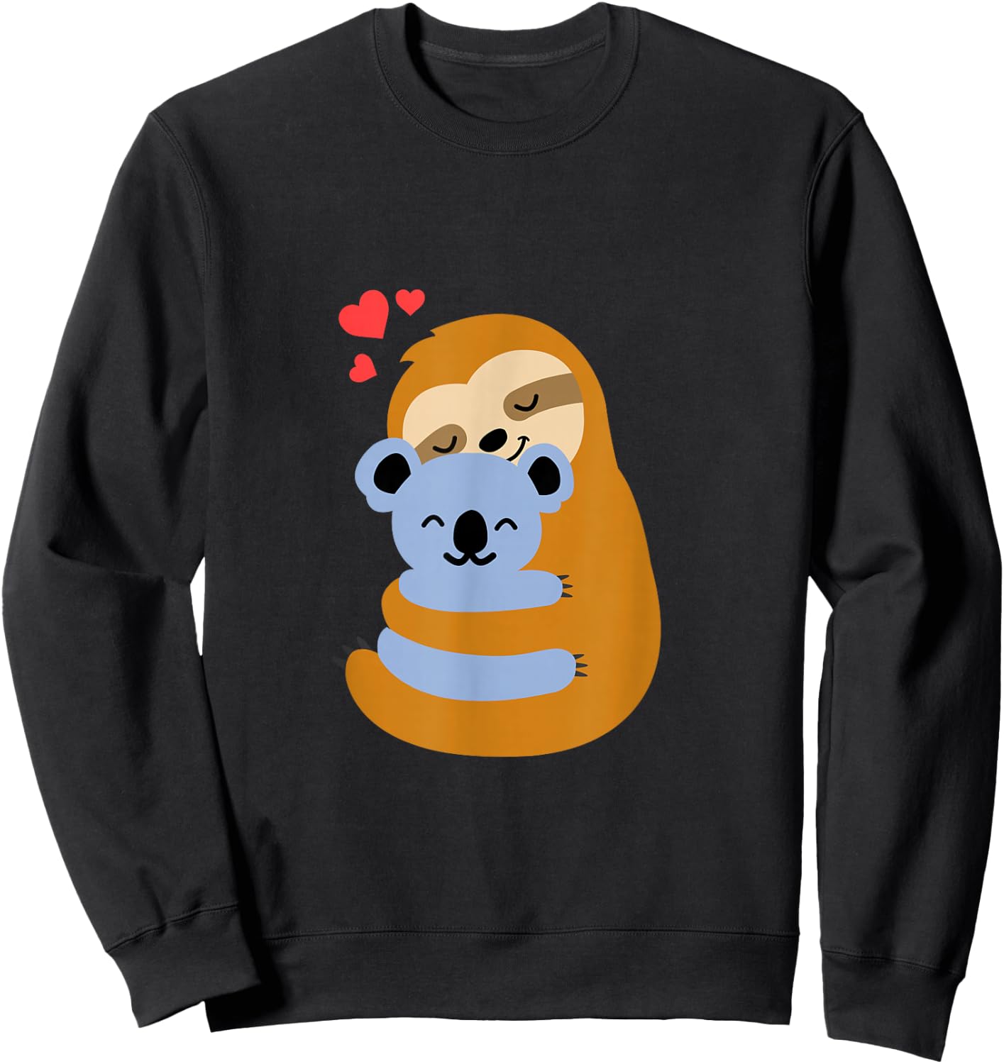 Sloth Sloth and Koala Bear Love Gift Sweatshirt - Sweatshirt | Black
