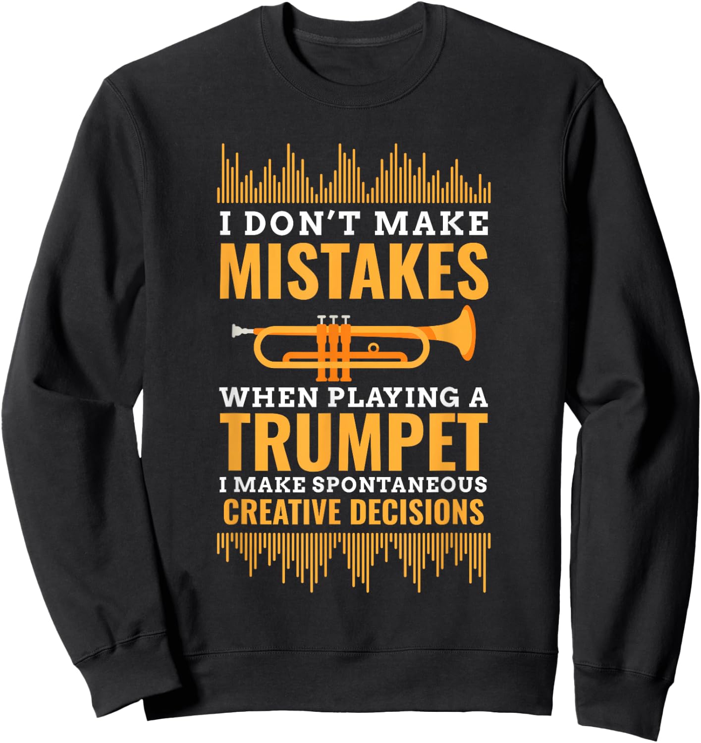 Trumpet Funny Musician Band Player Trumpeter Gift Sweatshirt - Sweatshirt | Black