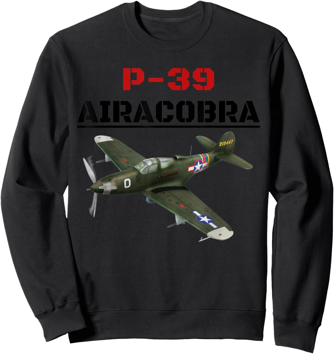A great P-39 Airacobra Aviation . Sweatshirt - Sweatshirt | Black