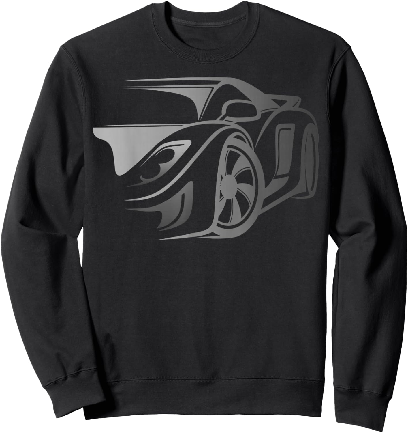Exotic Car Supercharge Turbo Sports Car T- Shirt Sweatshirt - Sweatshirt | Black