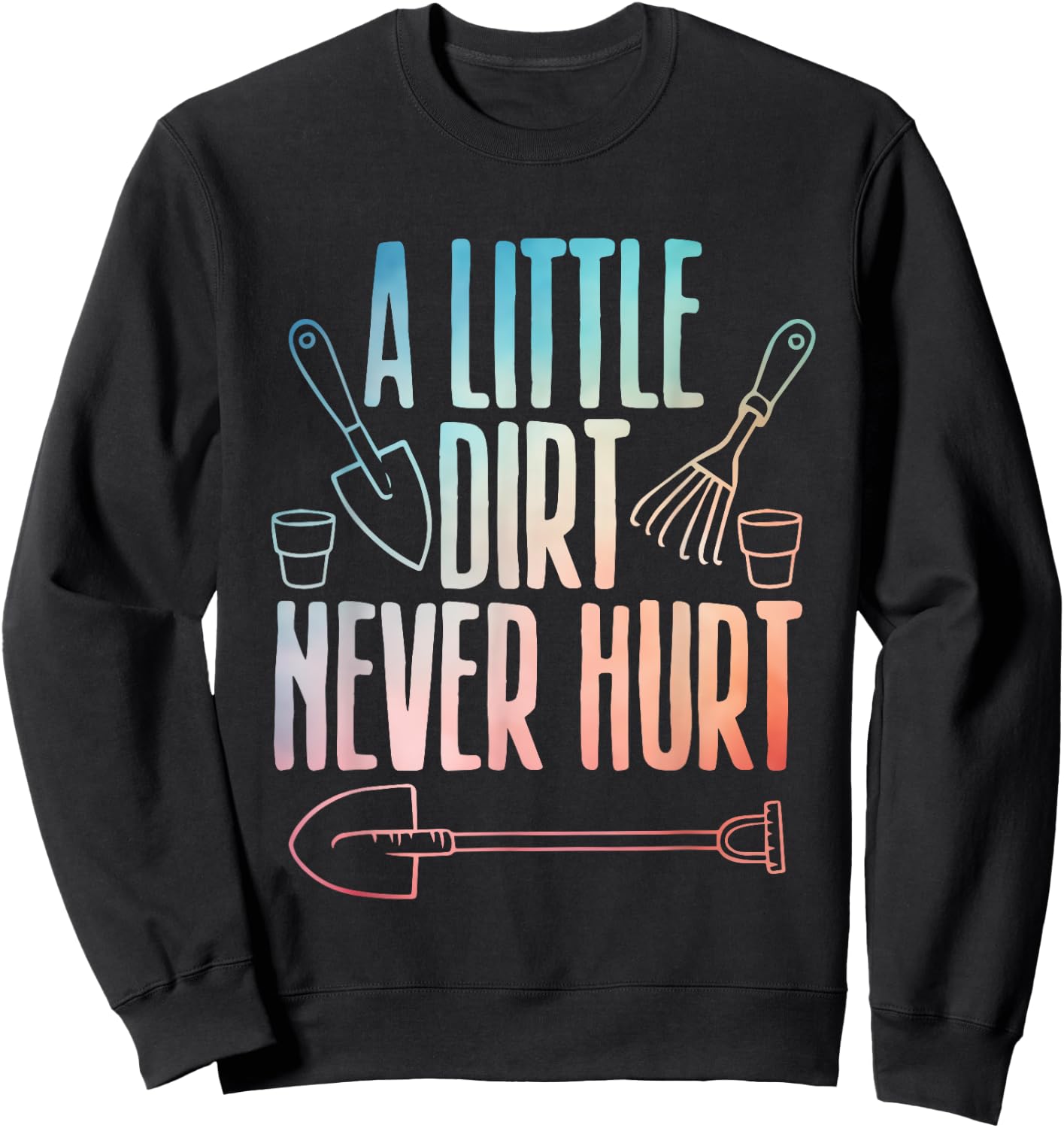Cool Gardening Art Women Gardener Garden Plant Lover Sweatshirt - Sweatshirt | Black