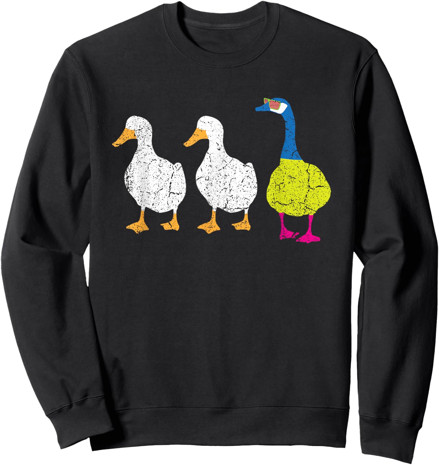 Duck Duck Goose Shirt Silly Goose for Kids or Adults Sweatshirt - Sweatshirt | Black