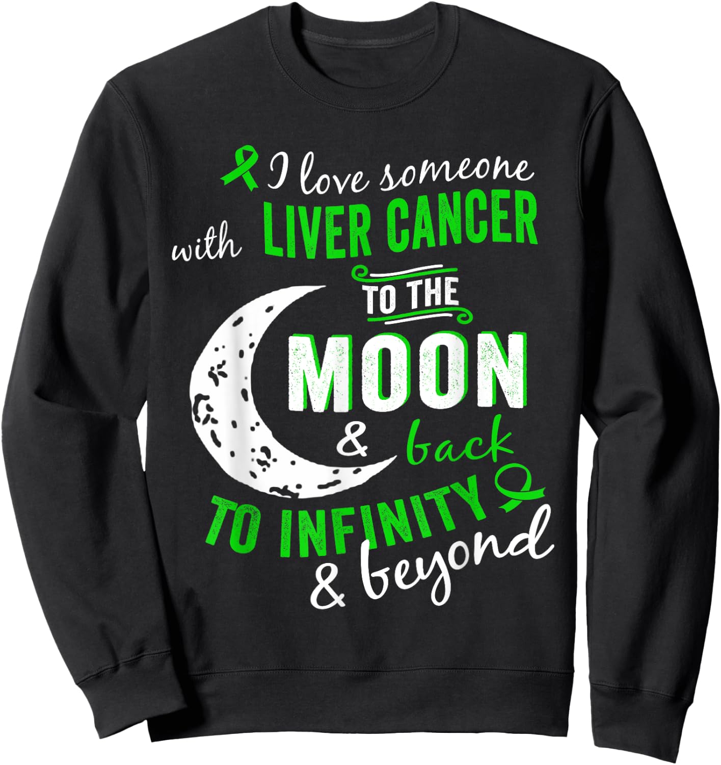 Liver Cancer Shirt - Liver Cancer Awareness Shirt Sweatshirt - Sweatshirt | Black