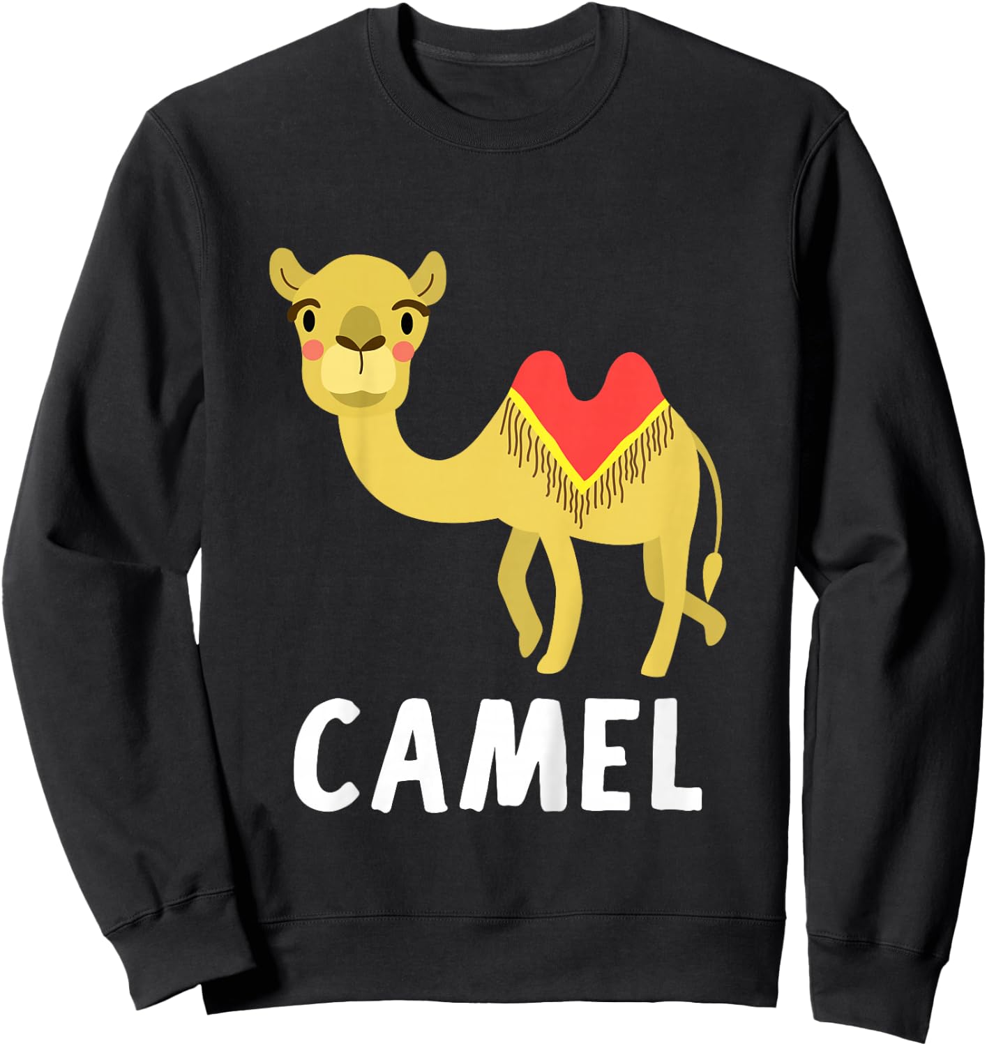 Camel Shirt For Boys Or Girls | Cute Camel Gift Sweatshirt - Sweatshirt | Black