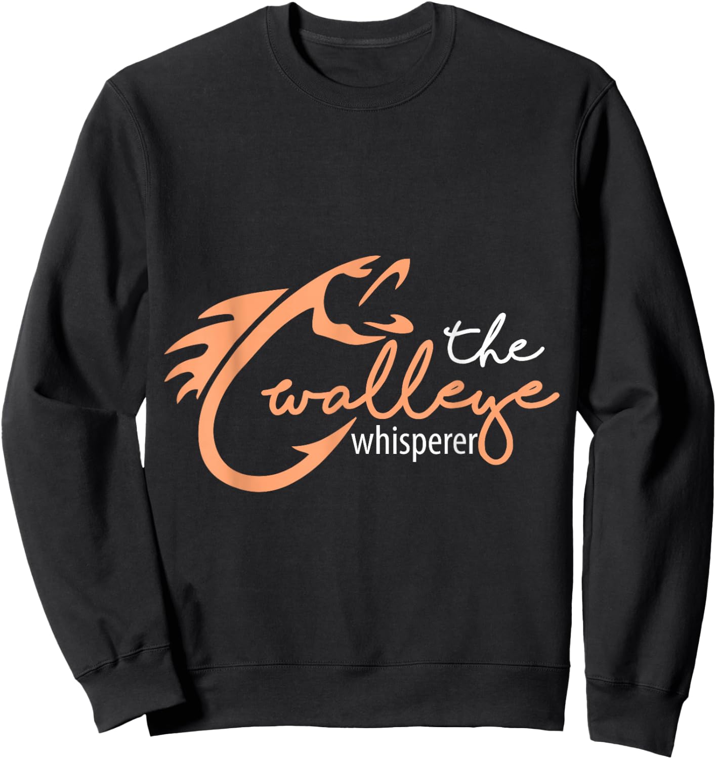 The Walleye Whisperer Funny Fishing - Walleye Sweatshirt - Sweatshirt | Black