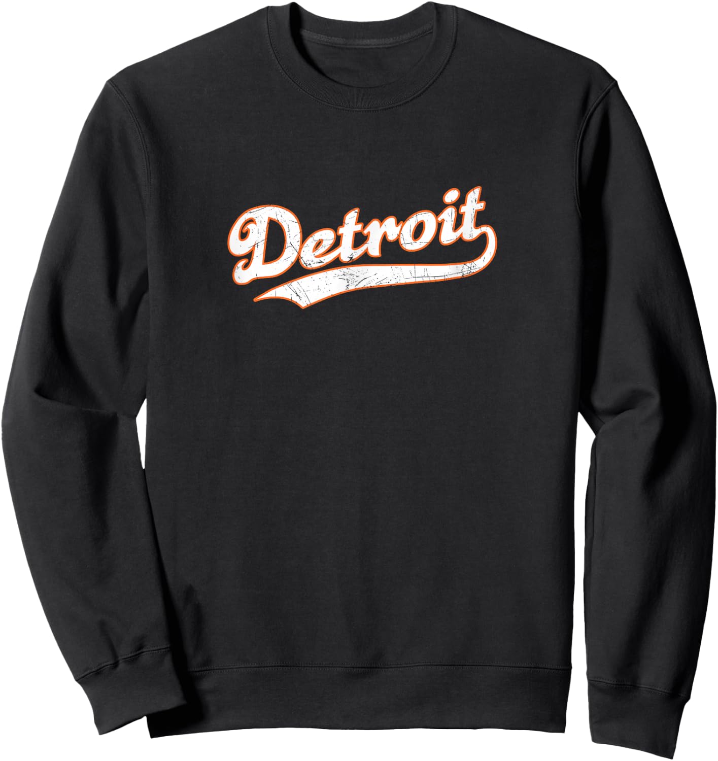 Detroit | Vintage Look, Michigan Pride Sweatshirt - Sweatshirt | Black