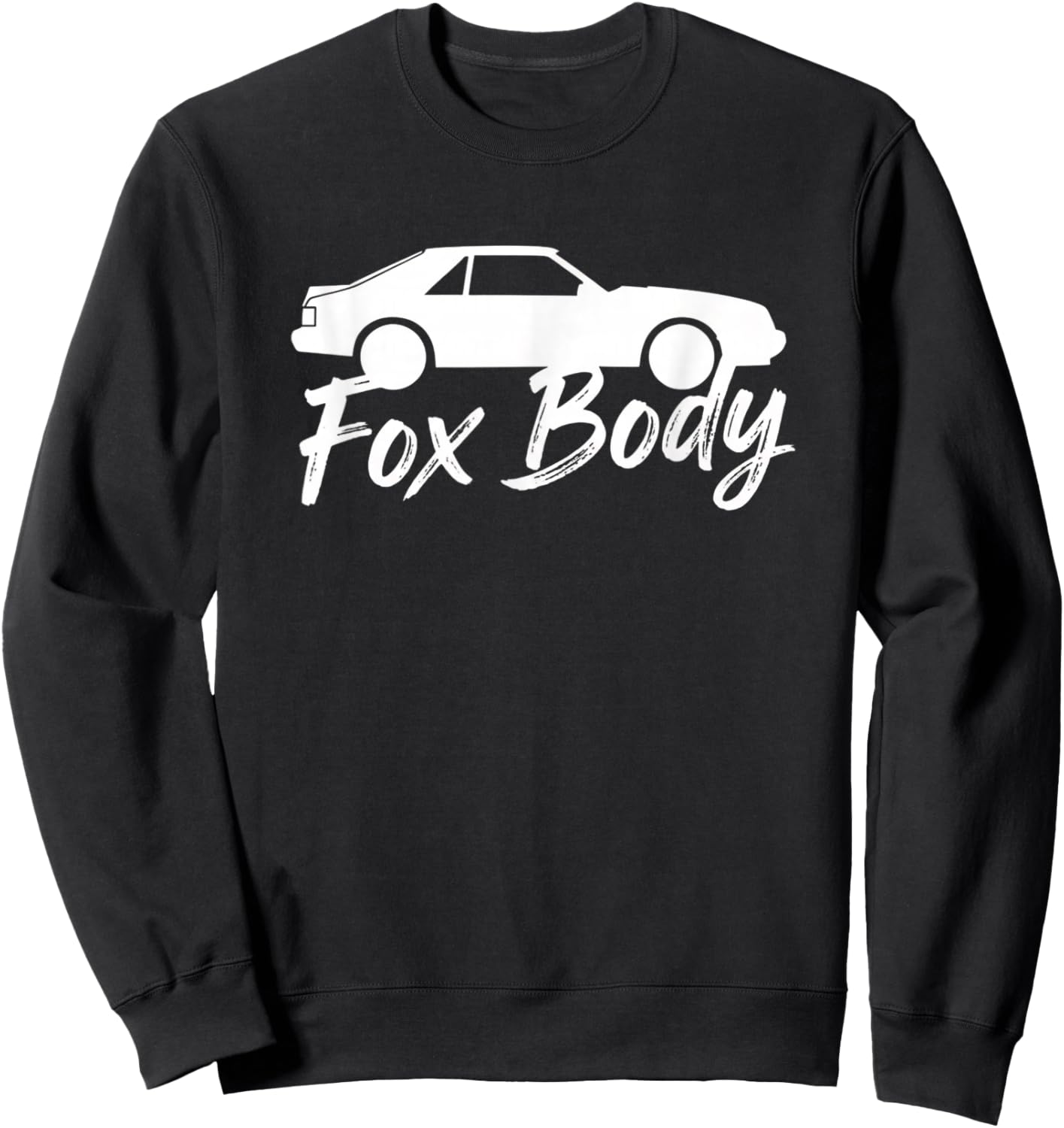 Fox Body Classic Coupe Foxbody Silhouette for Fox Body Sweatshirt - Sweatshirt | Black
