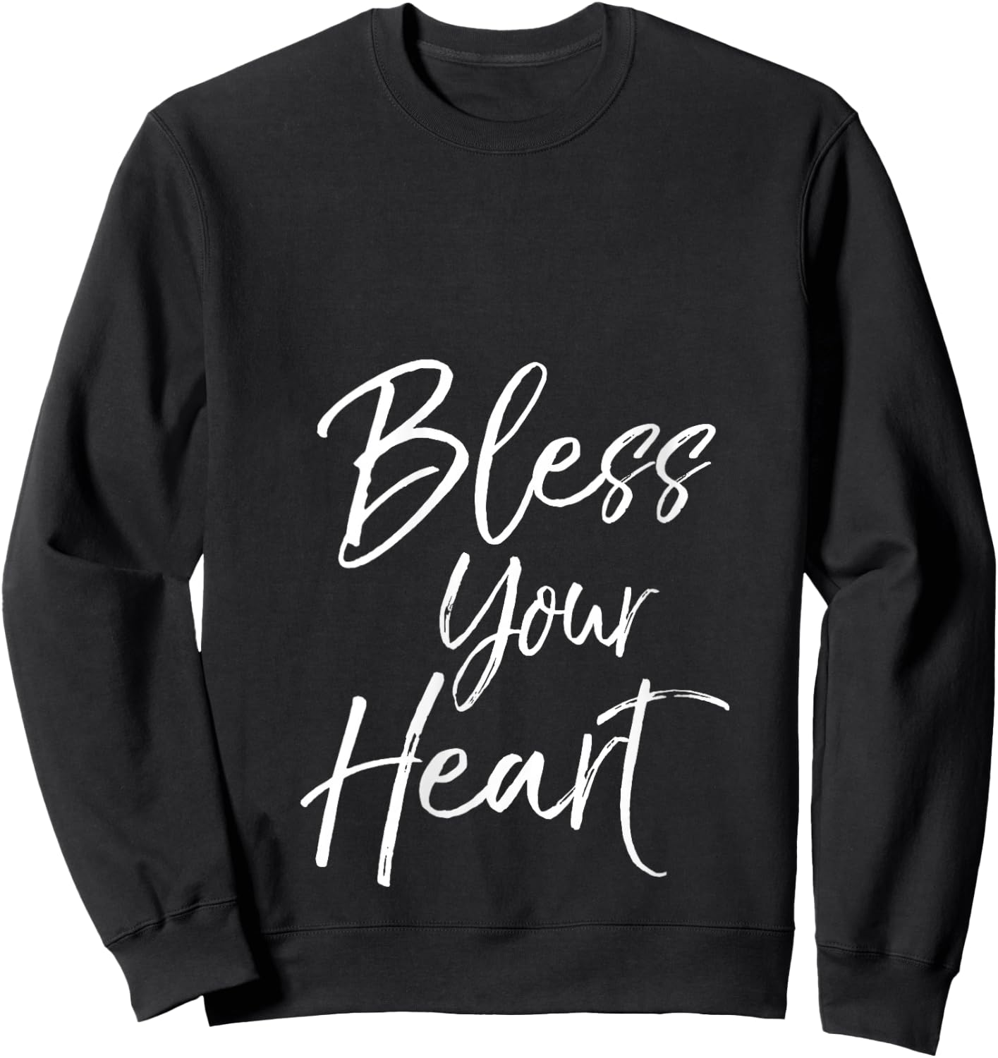 Funny Southern Christian Saying Quote Gift Bless Your Heart V-Neck Sweatshirt - Sweatshirt | Black