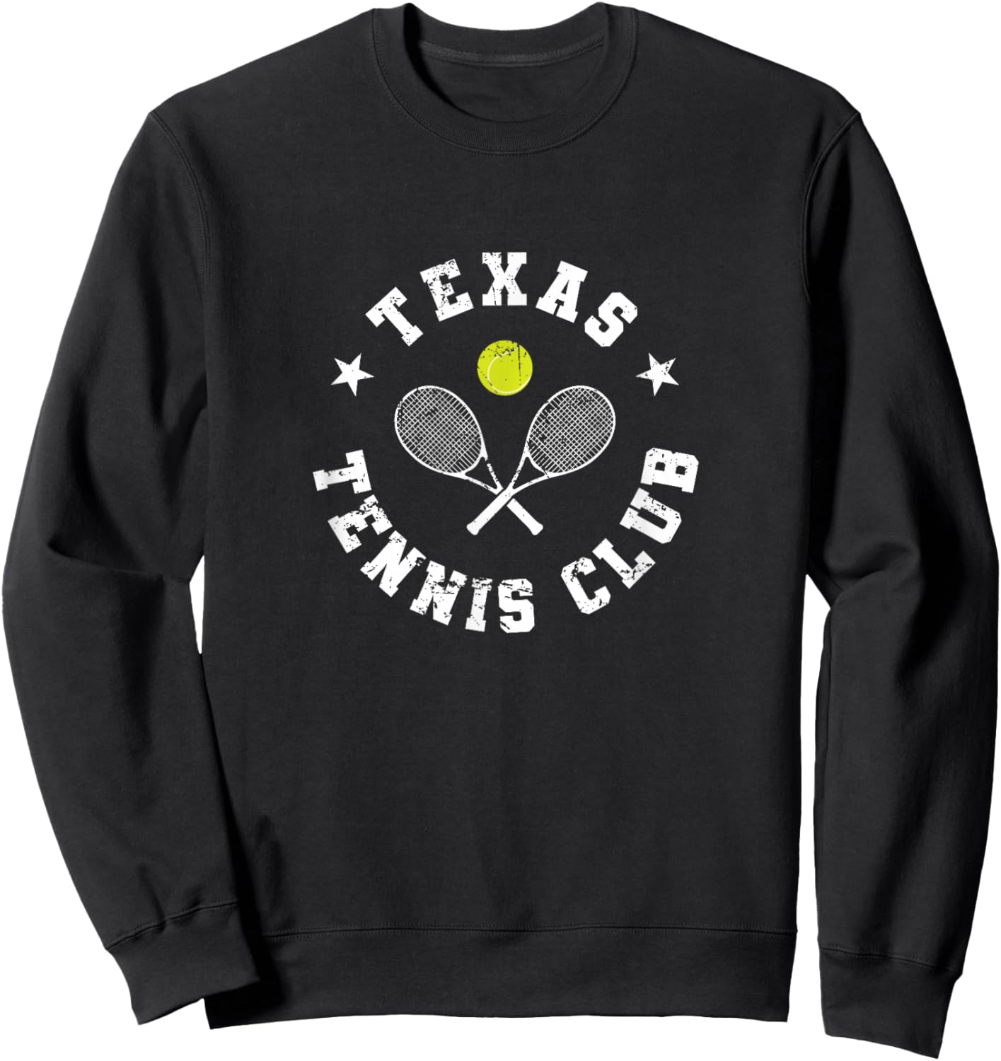 Texas Tennis Club Retro Emblem Sweatshirt - Sweatshirt | Black