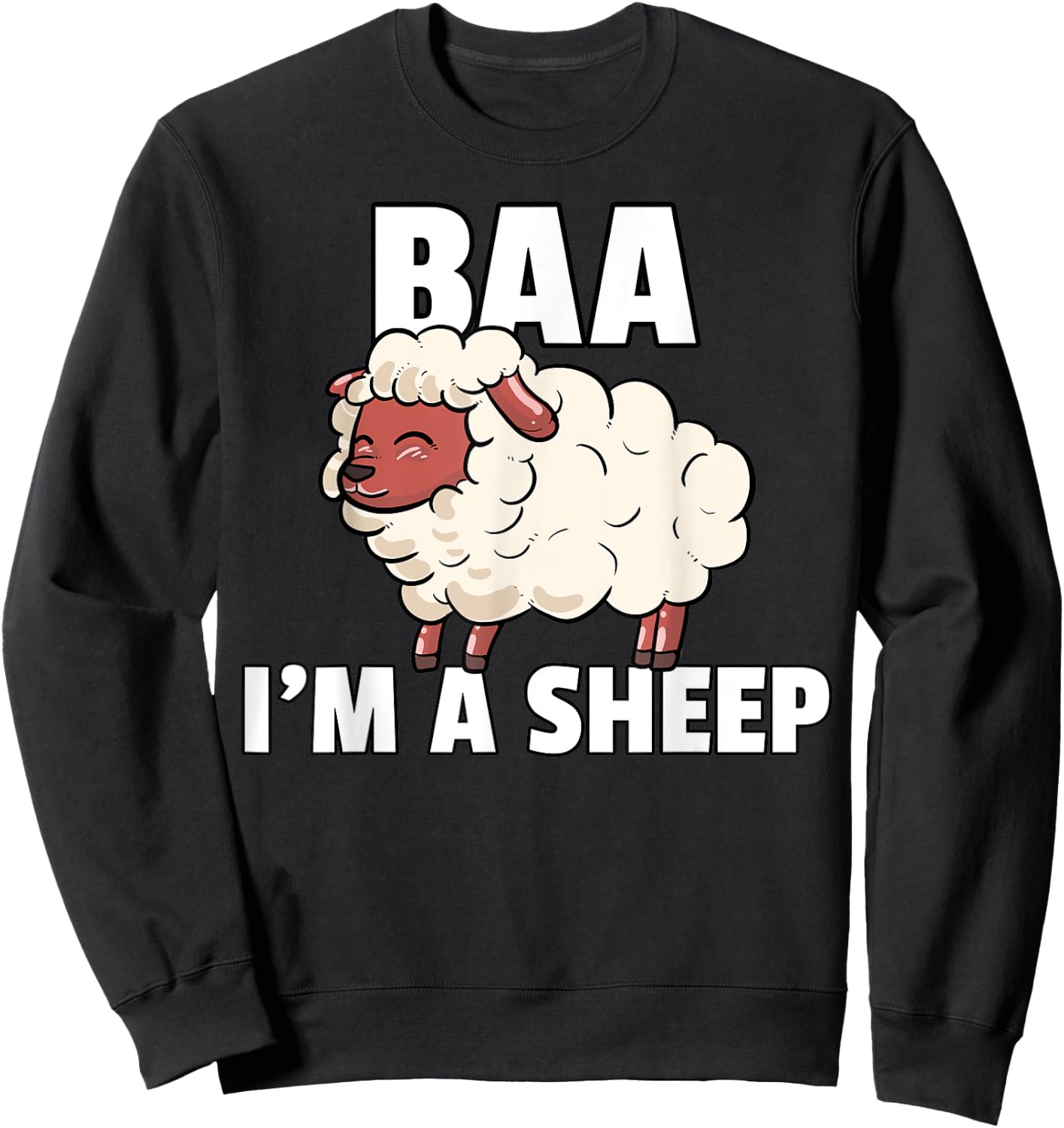 I'm A Sheep Costume For A Lamb Farmer Sweatshirt - Sweatshirt | Black