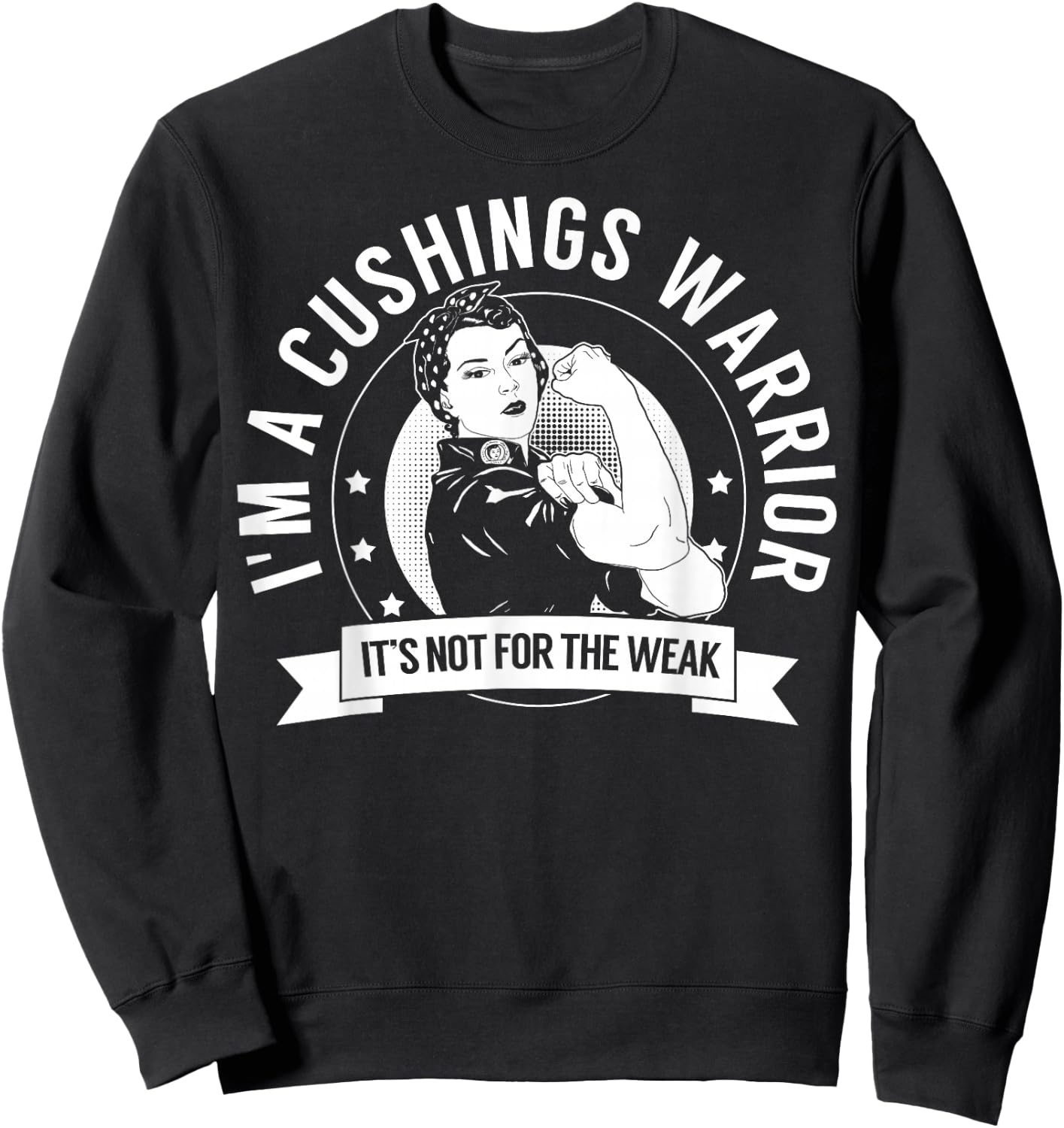 Cushing's Warrior NFTW - Cushing's Disease Awareness Sweatshirt - Sweatshirt | Black