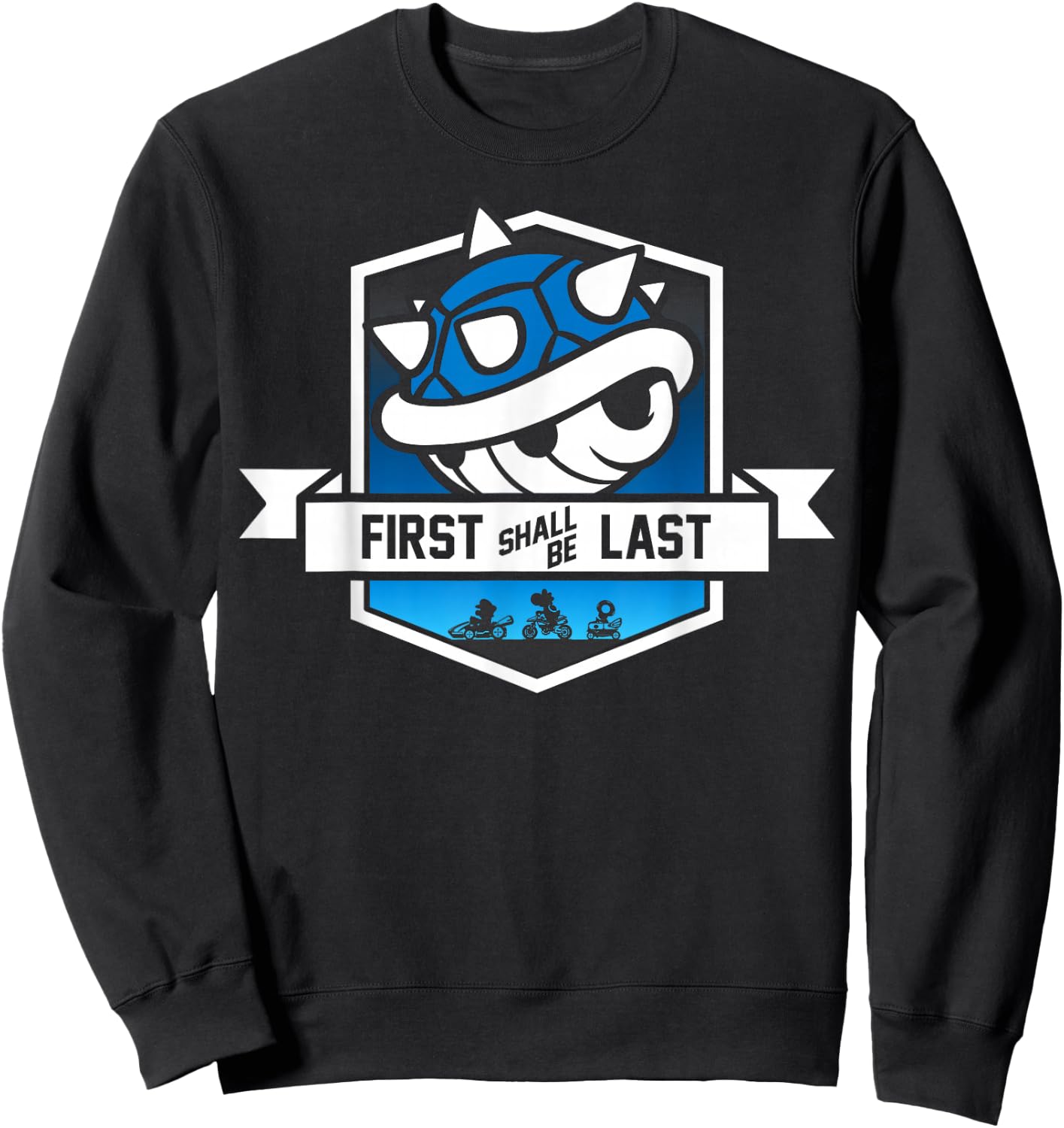 Nintendo Mario Kart Spiny Shell Banner Graphic Sweatshirt - Sweatshirt | Black