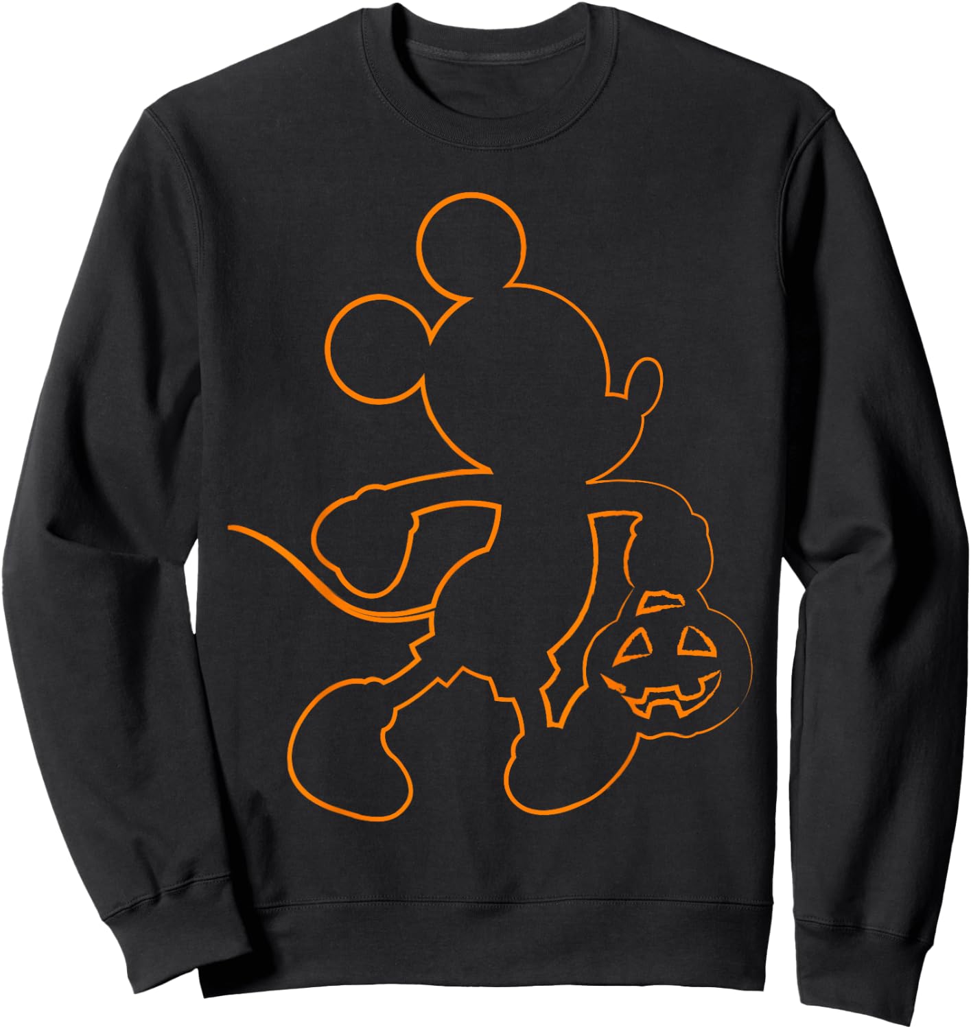 Disney - Mickey Mouse Halloween Outline Sweatshirt - Sweatshirt | Black