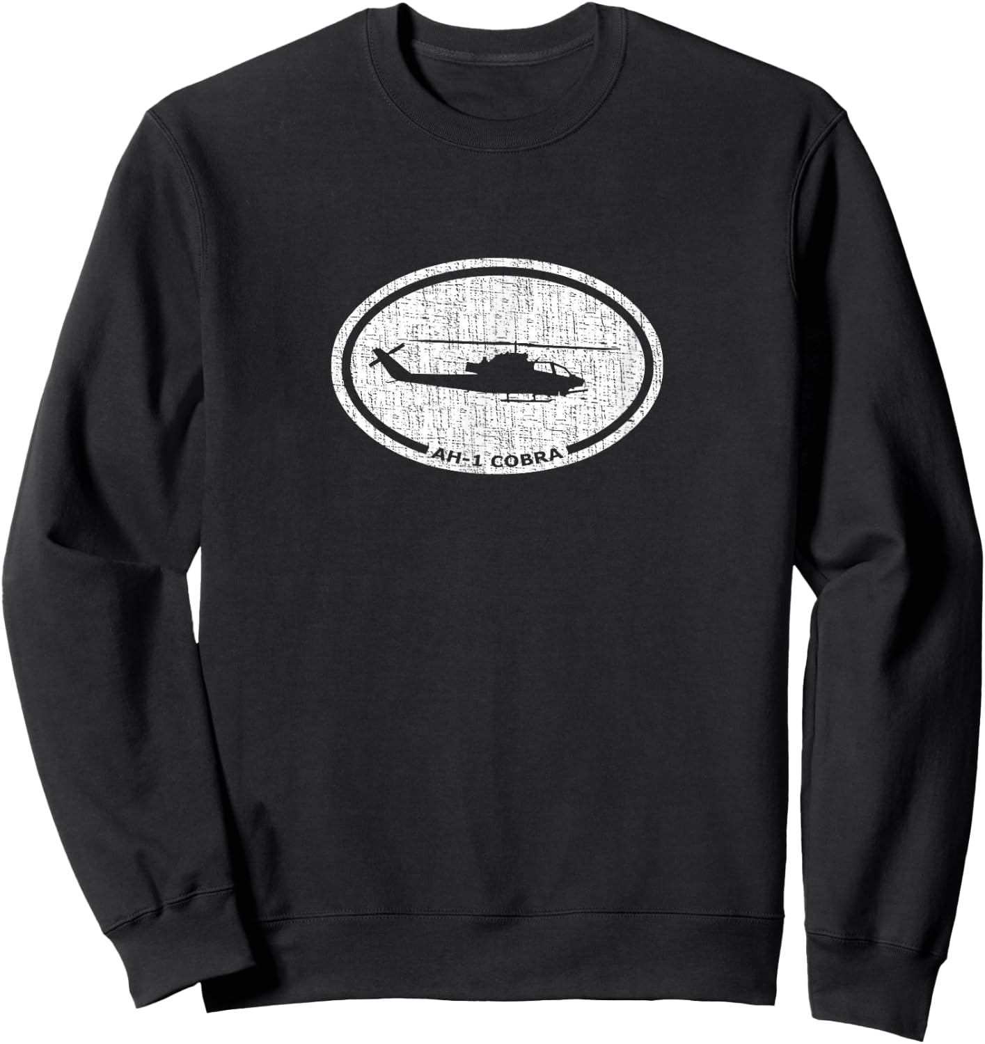 AH-1 Cobra Attack Helicopter Sweatshirt - Sweatshirt | Black