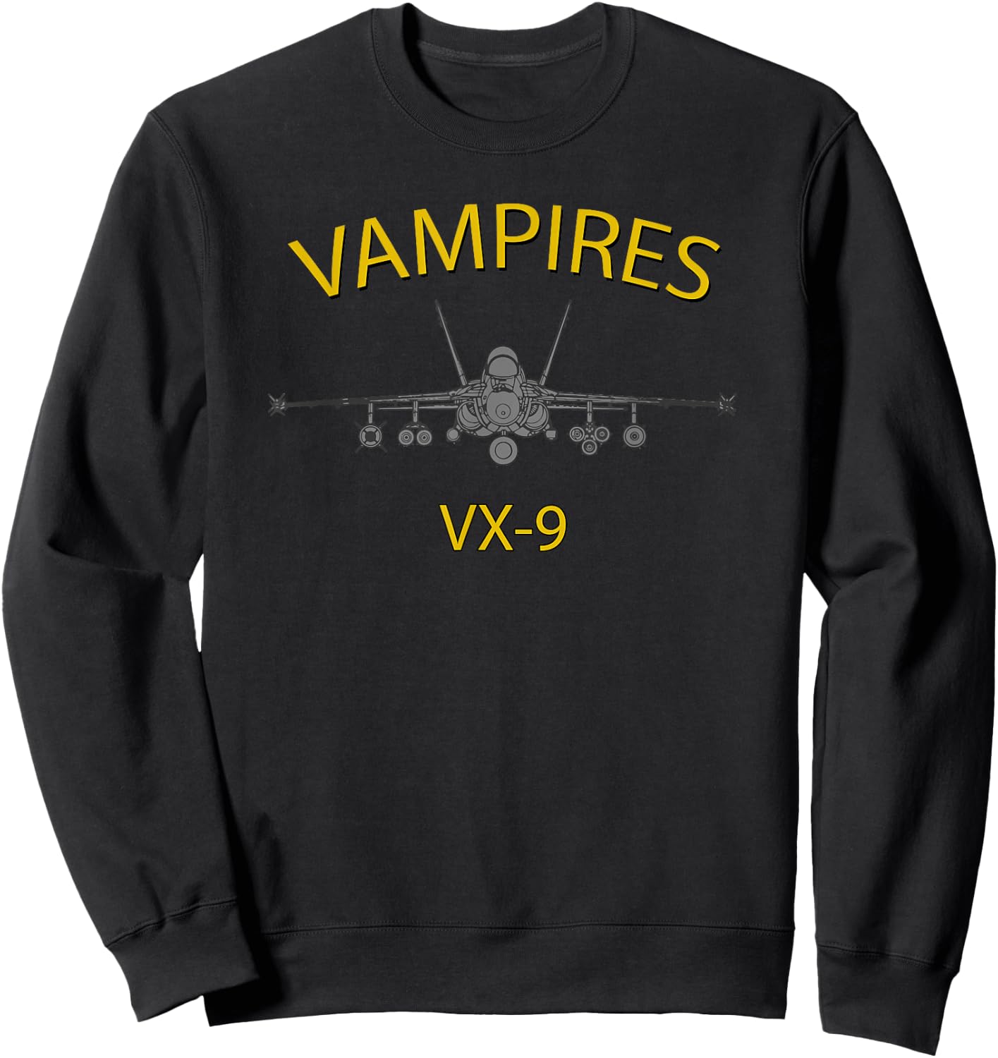 VX-9 Vampires Air Test and Evaluation Squadron F-18 Sweatshirt - Sweatshirt | Black