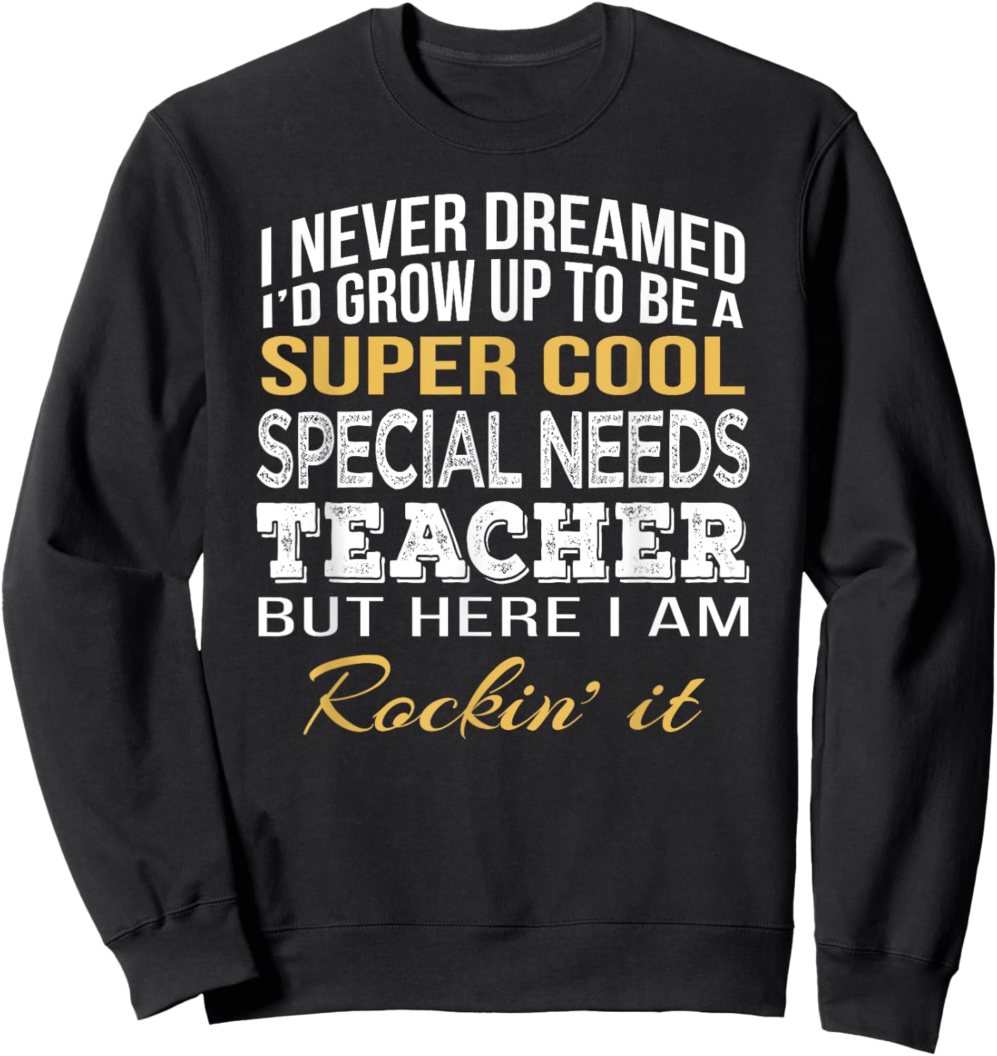 Special Needs Teacher Shirt Funny Gift Men Women Kids Sweatshirt - Sweatshirt | Black