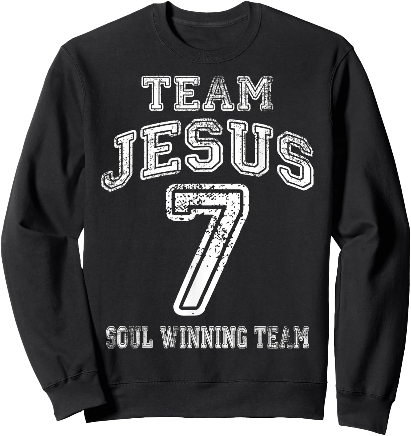 Christian Shirts - Team Jesus Faith Shirt Sweatshirt - Sweatshirt | Black