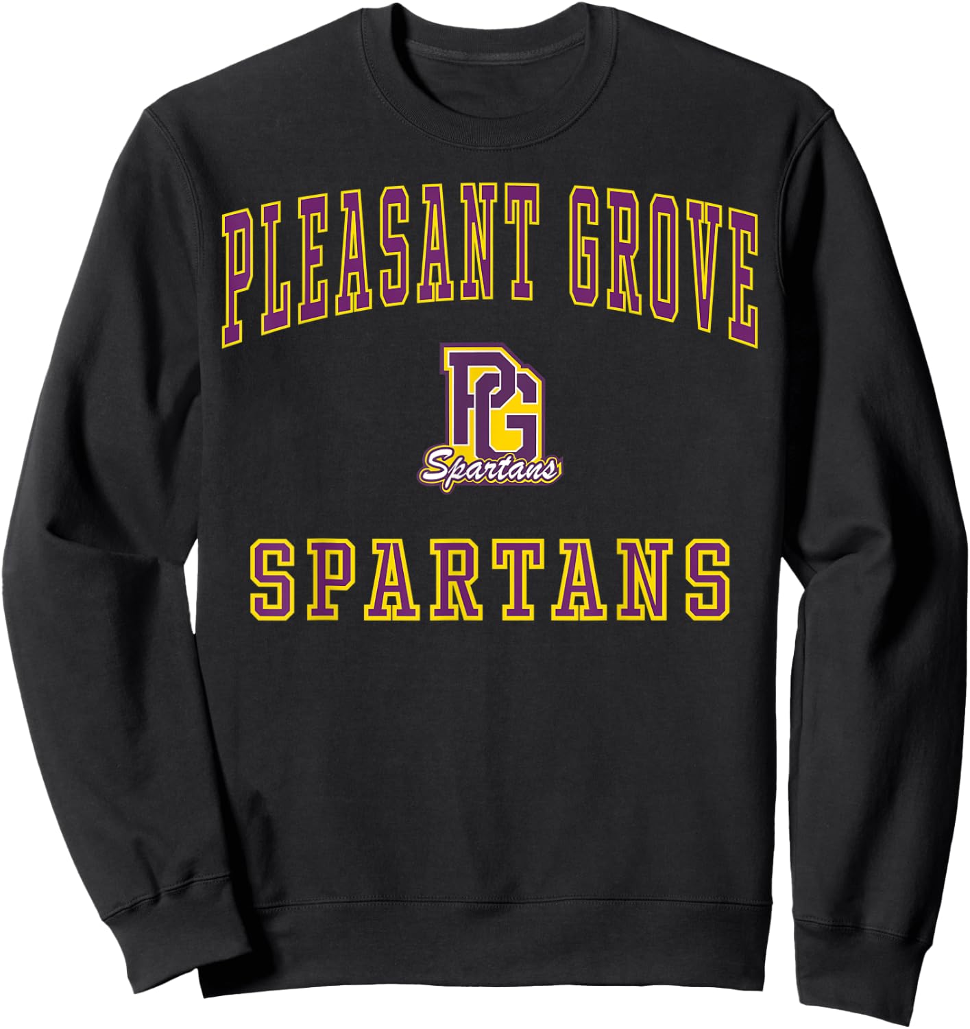 Pleasant Grove High School Spartans C1 Sweatshirt - Sweatshirt | Black