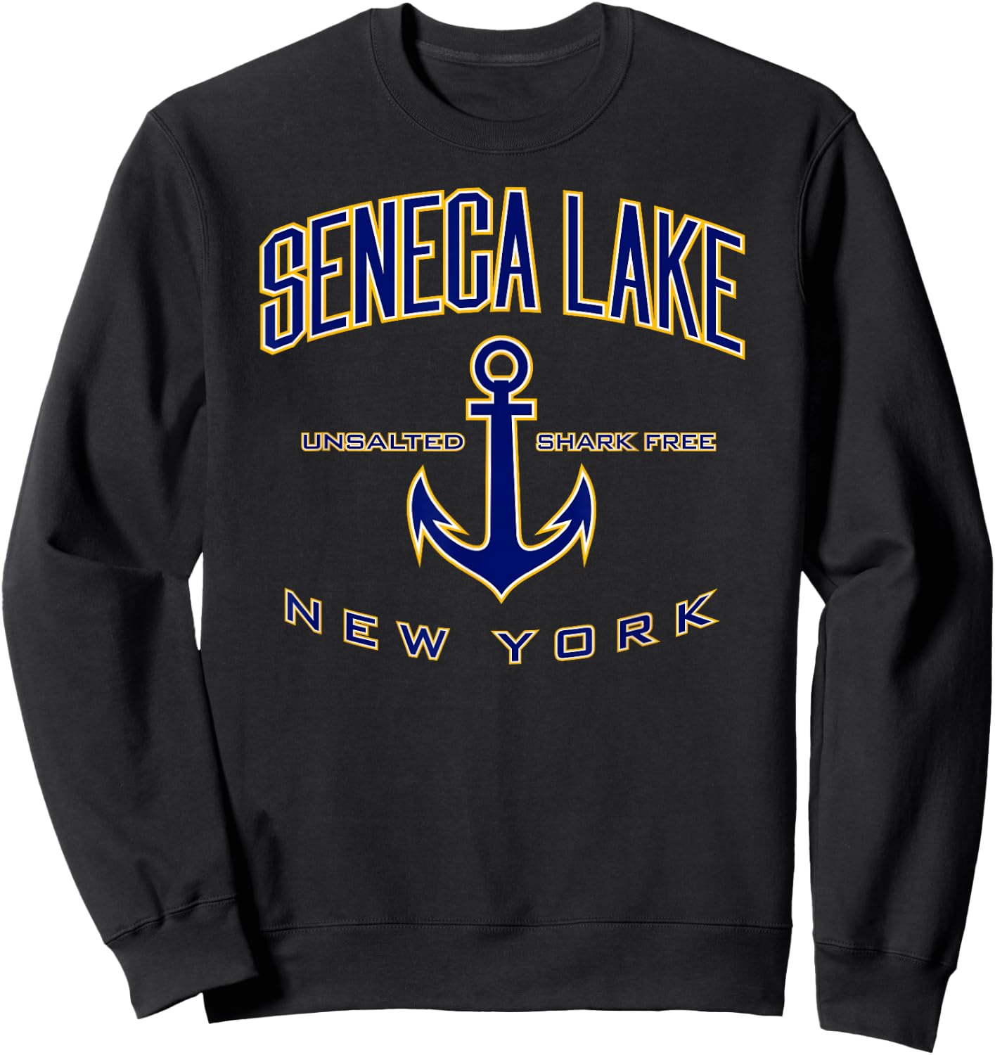 Seneca Lake NY Sweatshirt - Sweatshirt | Black