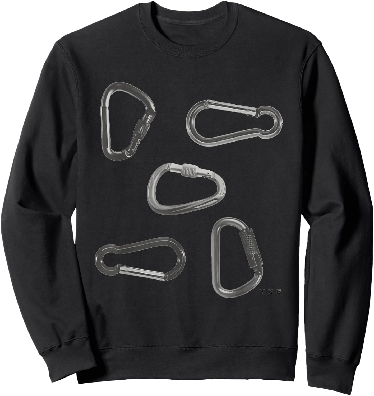 Carabiner Lesbian Wlw Lesbian Pride Queer LGBTQ Month Sweatshirt - Sweatshirt | Black