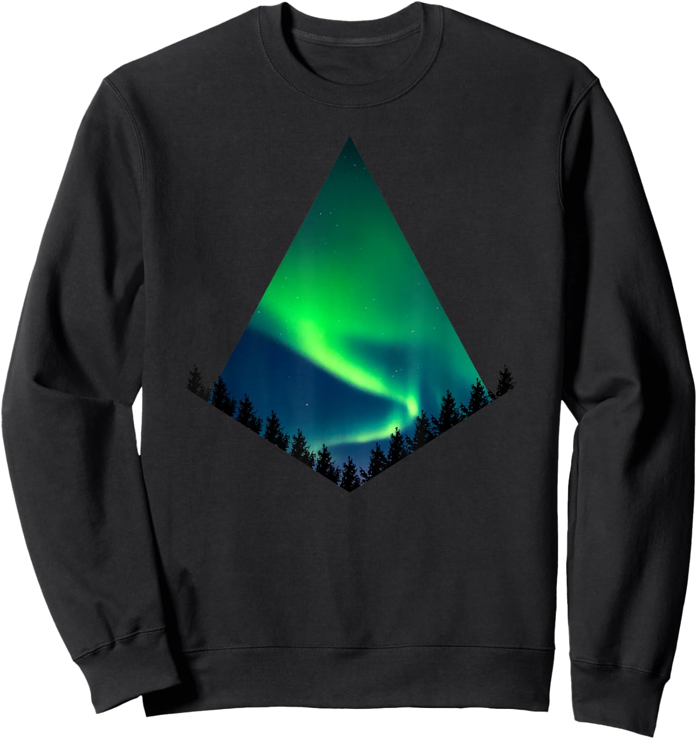 Aurora Borealis - Northern Lights Sweatshirt - Sweatshirt | Black