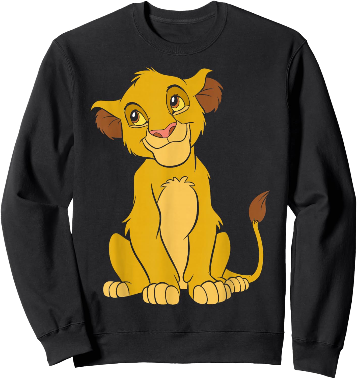 Disney The Lion King Cute Simba Sweatshirt - Sweatshirt | Black