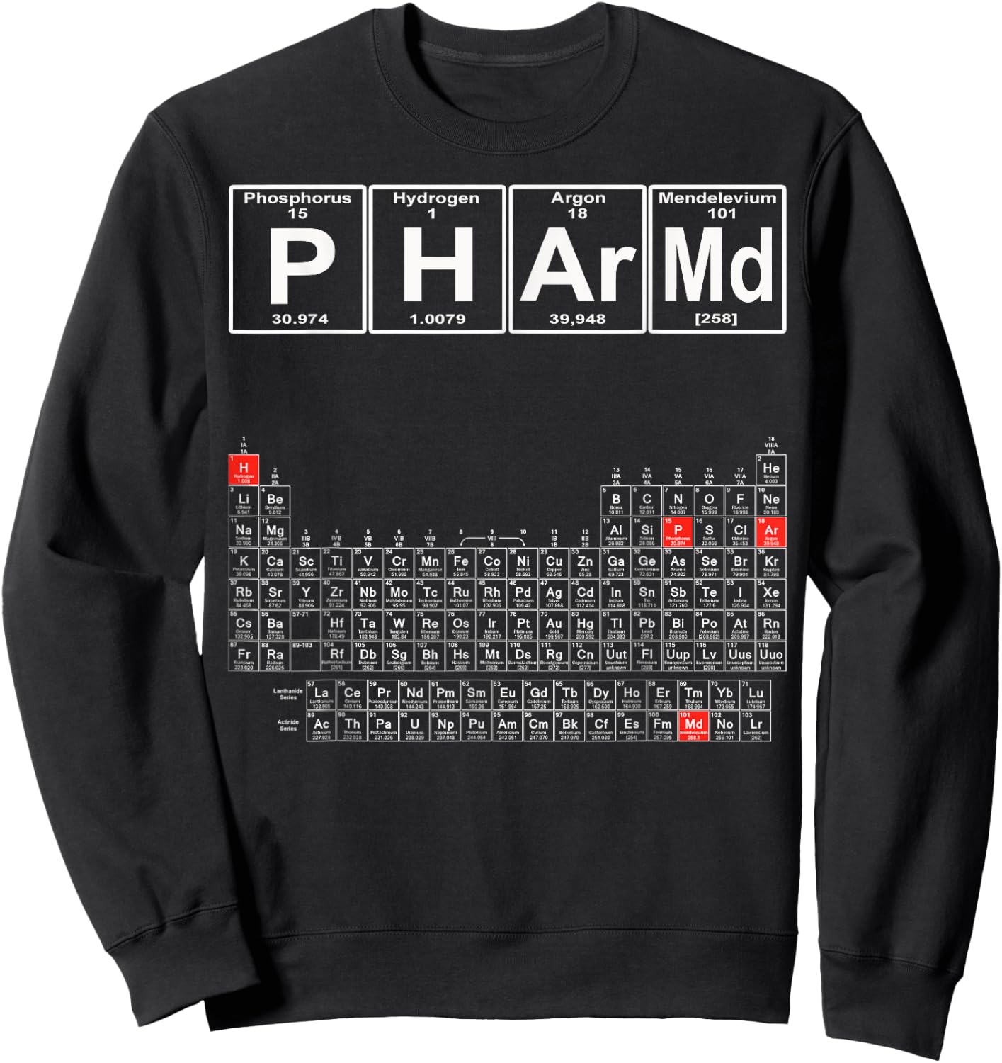 PharmD - Pharmacy Graduate - Pharmacy School Gift Sweatshirt - Sweatshirt | Black
