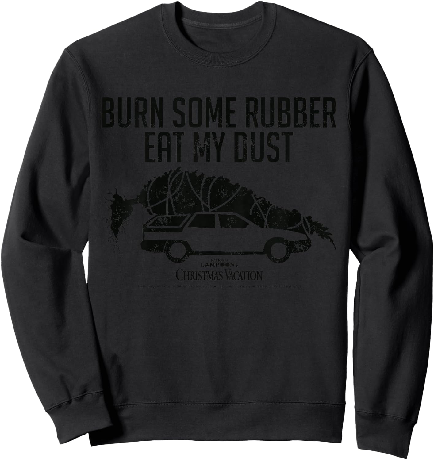 Kids National Lampoon's Christmas Vacation Eat My Dust Poster Sweatshirt - Sweatshirt | Black