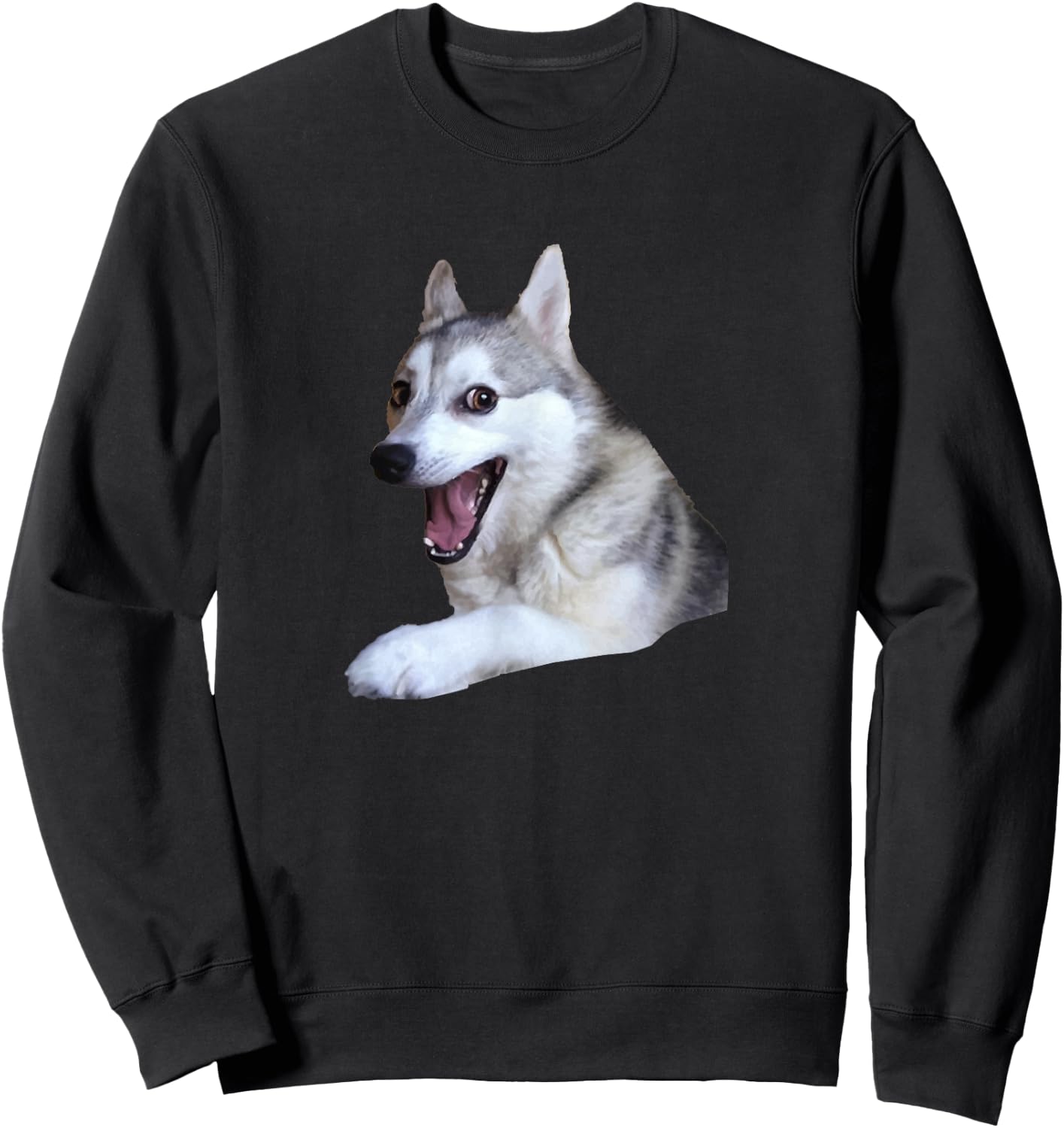 Pun Bad Joke Husky Advice Dog Meme Men Women Girls Kids Sweatshirt - Sweatshirt | Black