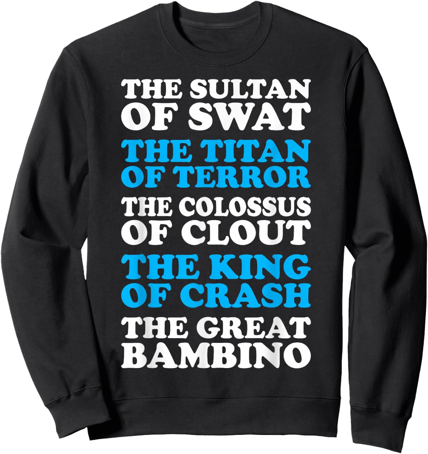 Sultan Swat Colocus Clout King Crash Great Bambino Sweatshirt - Sweatshirt | Black