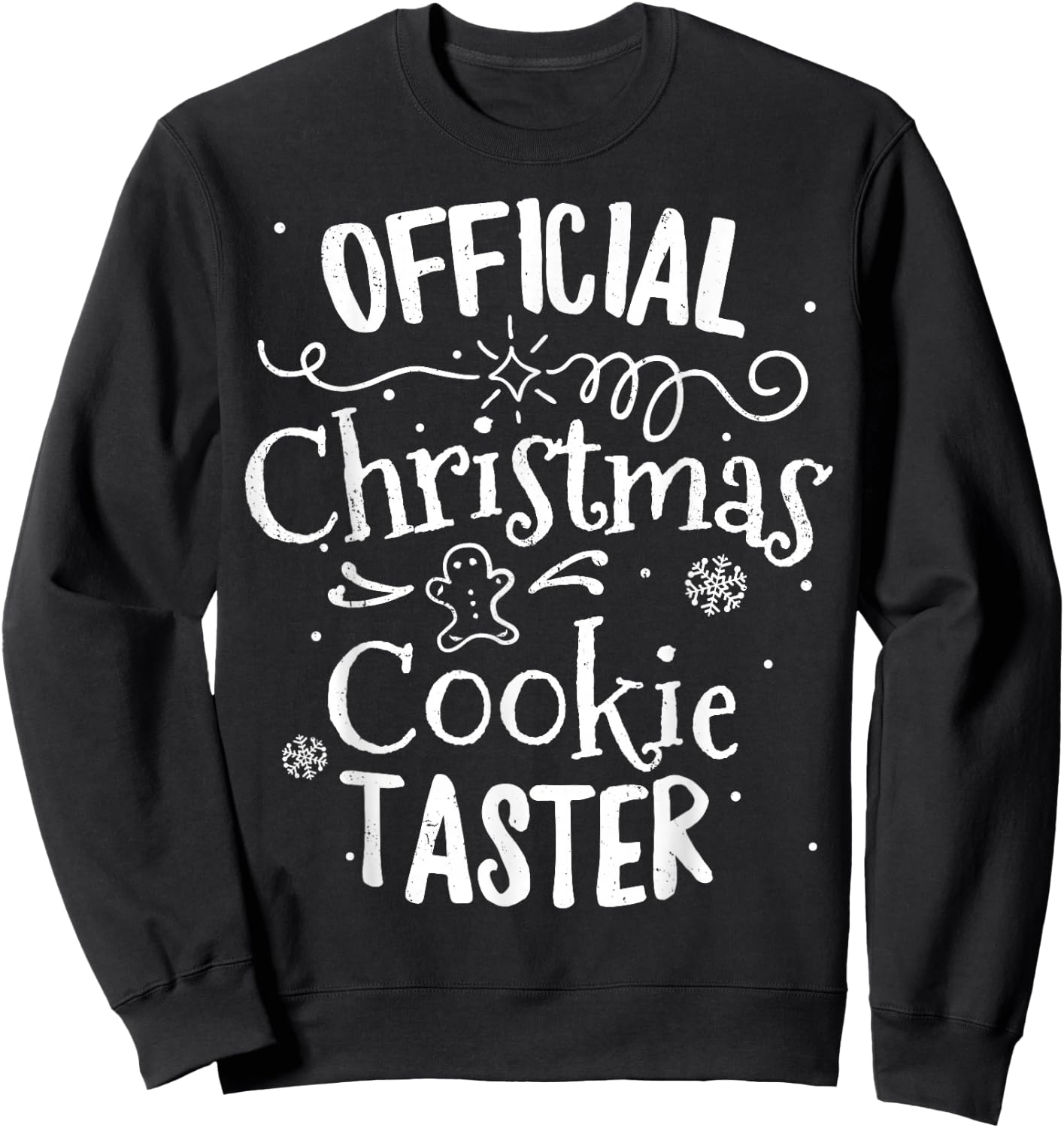 Official Christmas Cookie Button Baking Baker Holiday Xmas Sweatshirt - Sweatshirt | Black