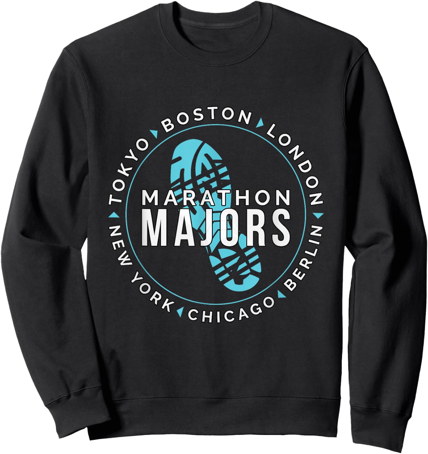 Marathon Majors Runner Finisher 26 Miles Sweatshirt - Sweatshirt | Black