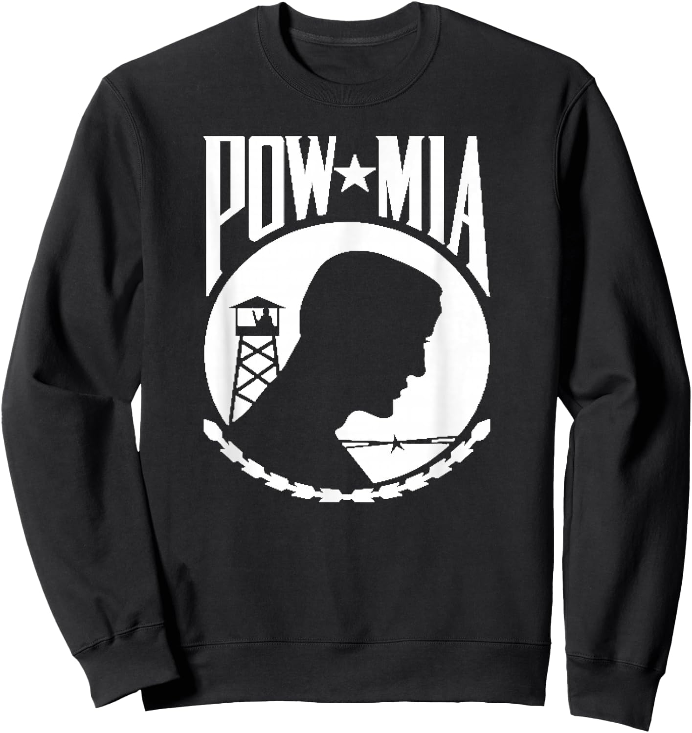 POW MIA Vietnam Vet Sweatshirt - Sweatshirt | Black
